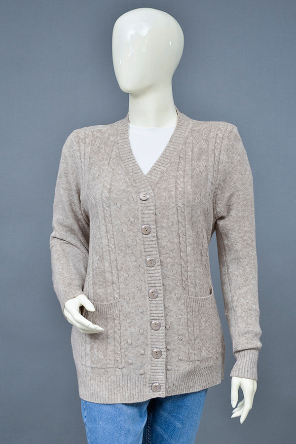 Acrylic Wool Cardigan