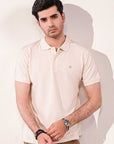 100% Cotton Polo Beige T-shirt