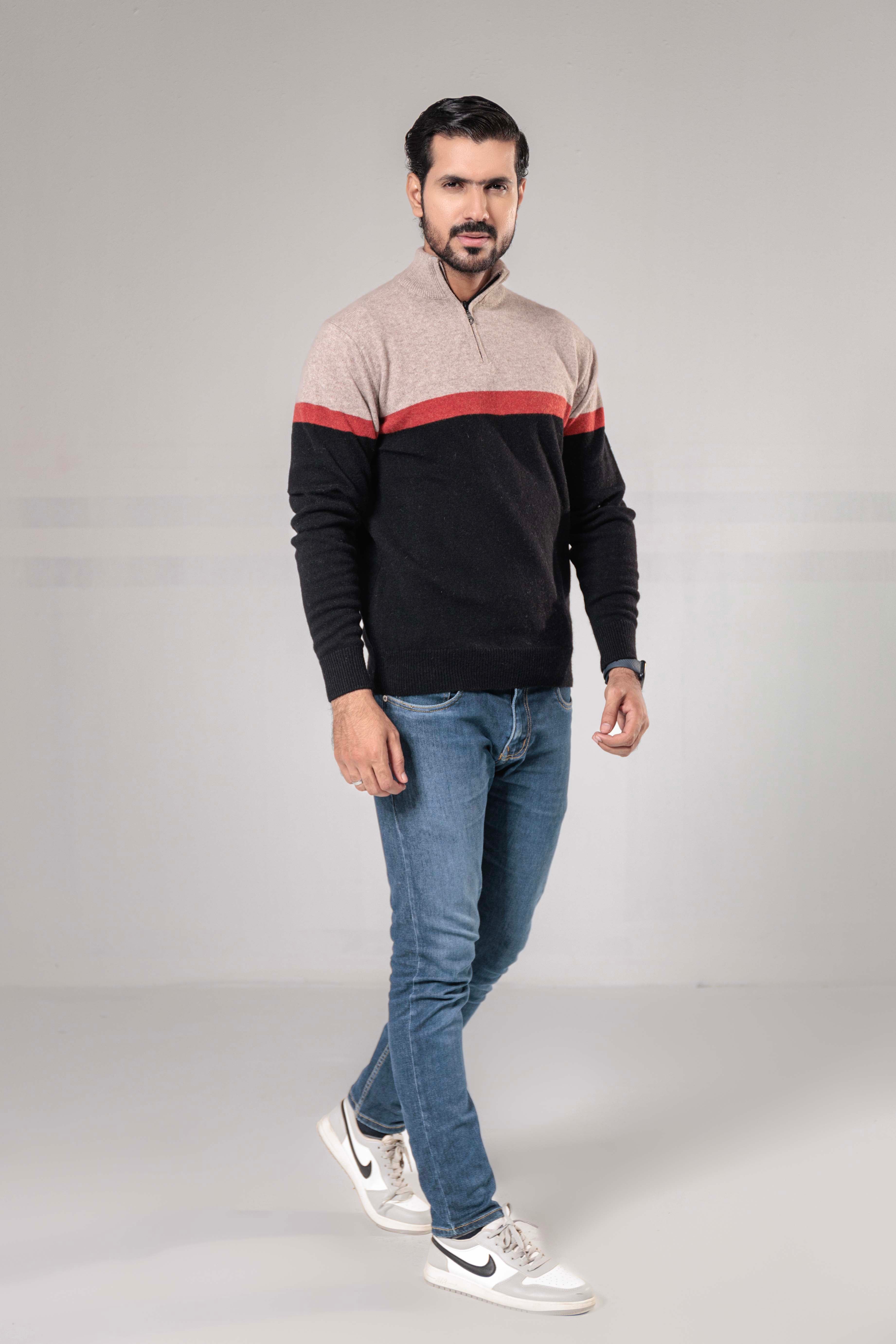 100% Lambswool Half Zipper