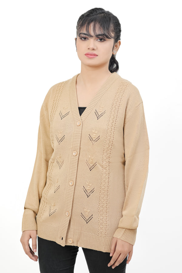 Acrylic Wool Cardigan