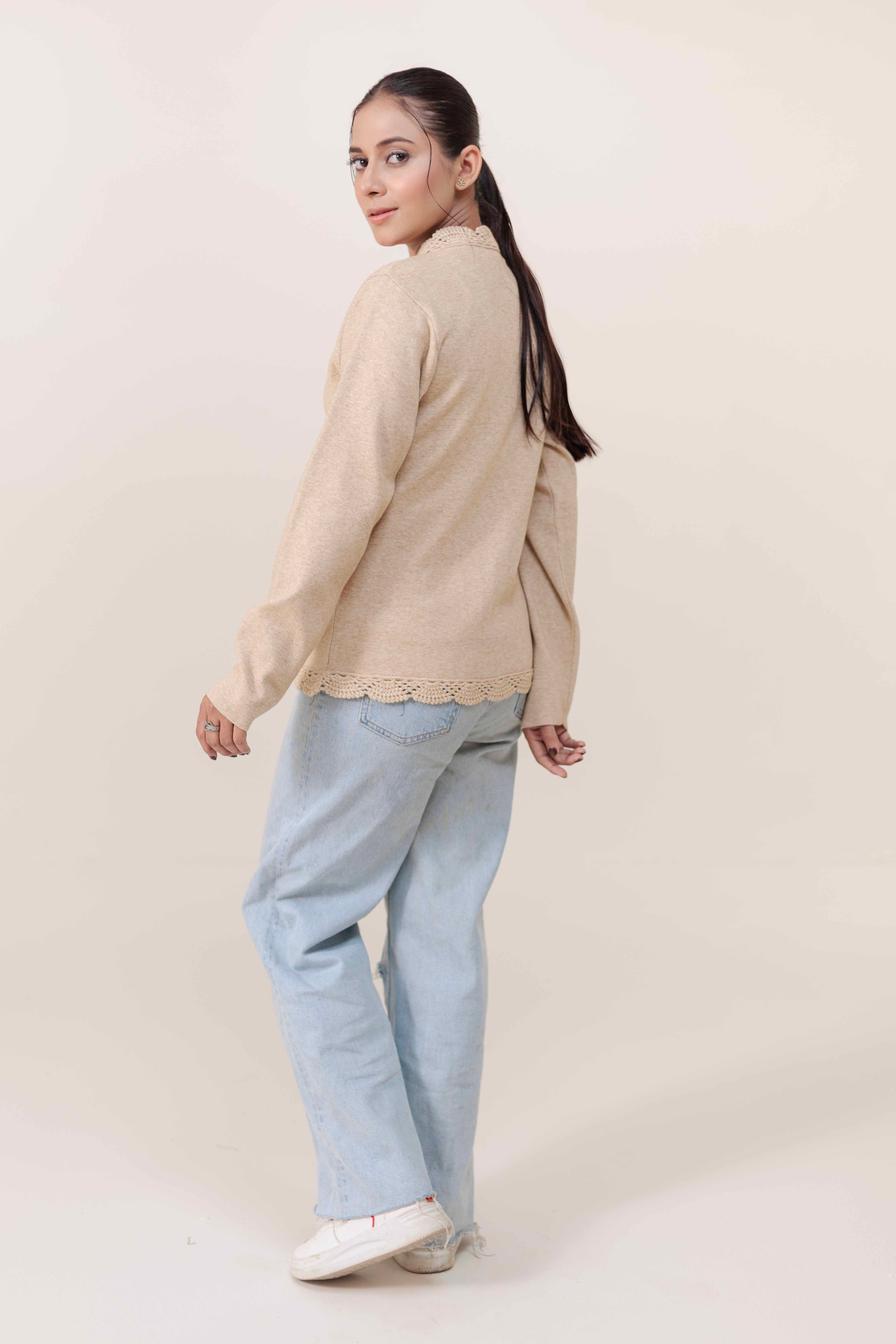 Soft Acrylic Wool Cardigan