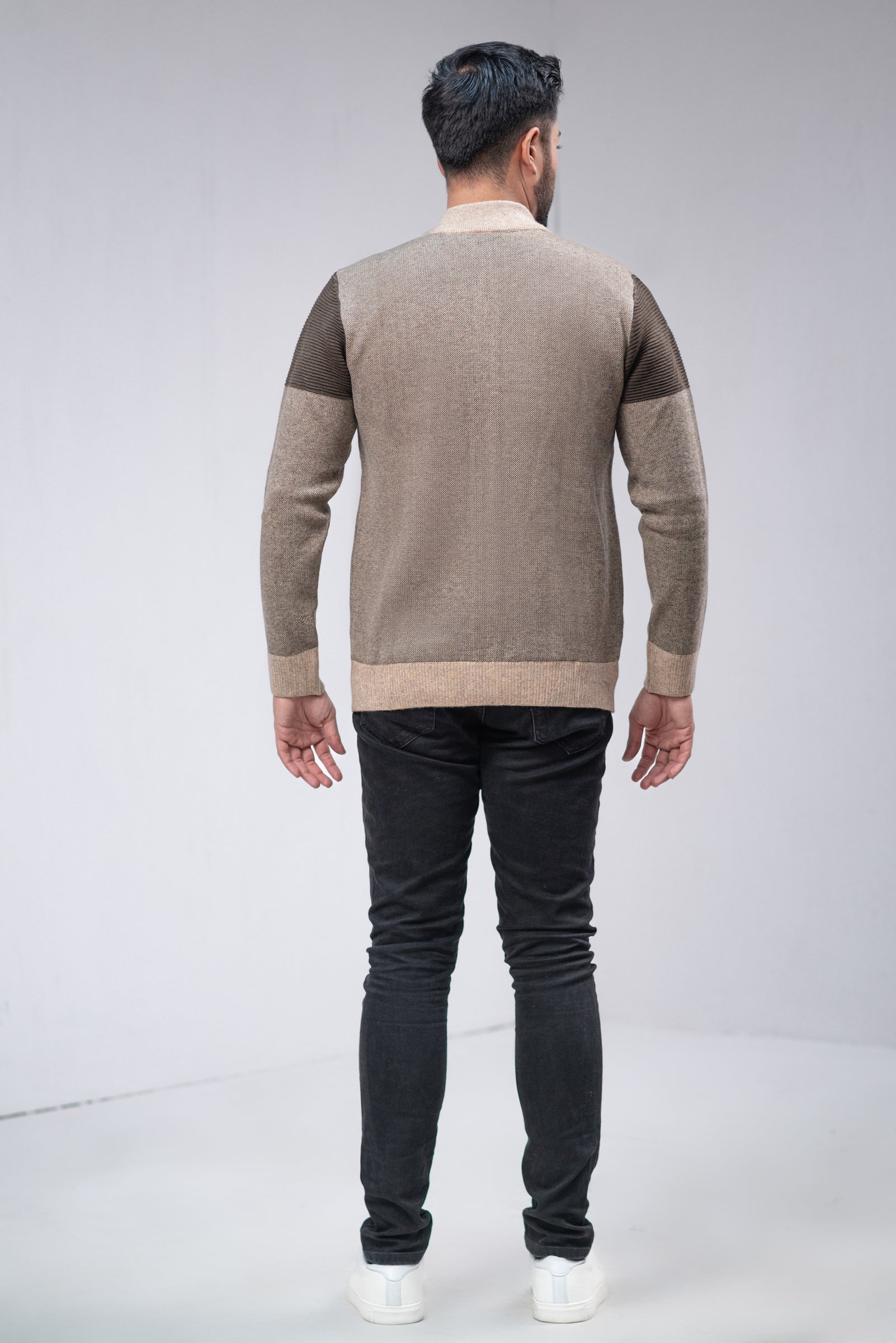 Soft Acrylic Wool Zipper Sweater