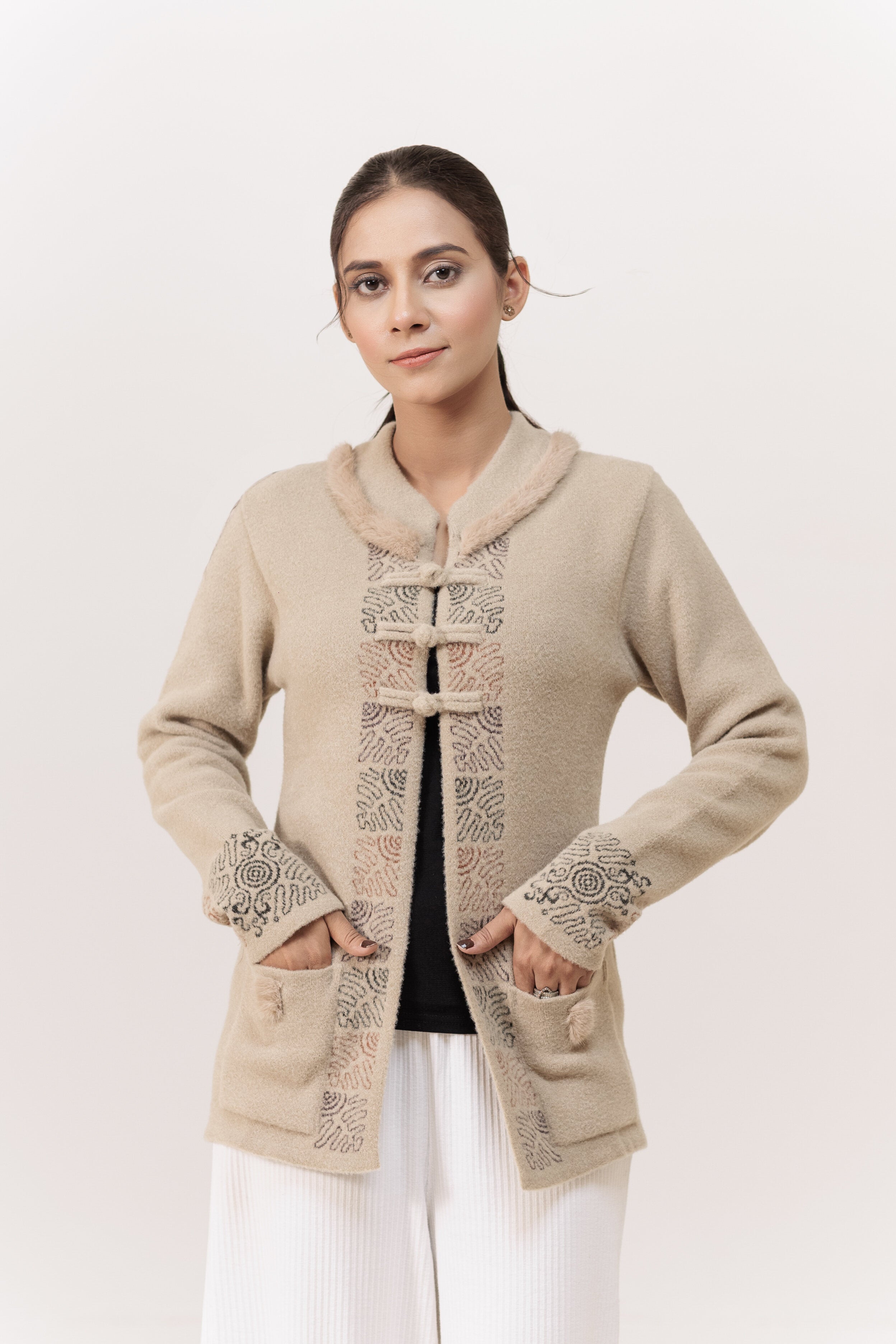 Soft Acrylic Wool Cardigan