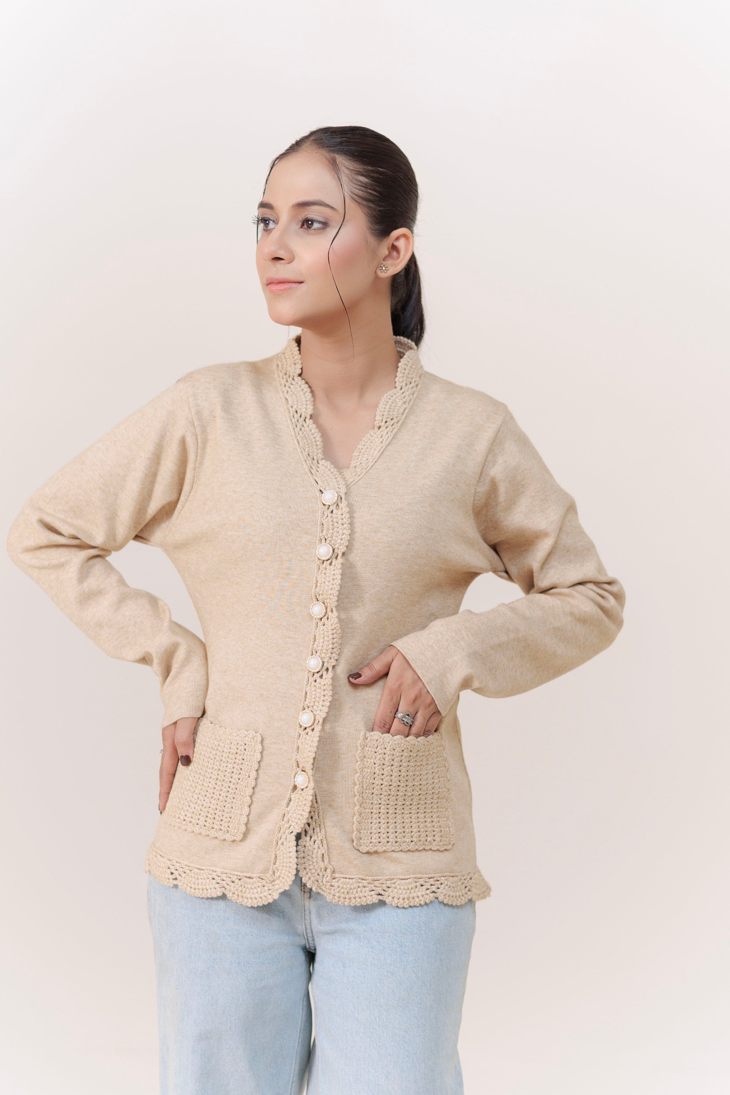 Soft Acrylic Wool Cardigan