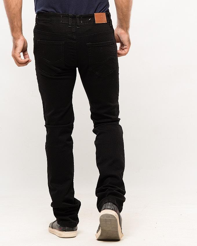 Black Plain Denim Jeans
