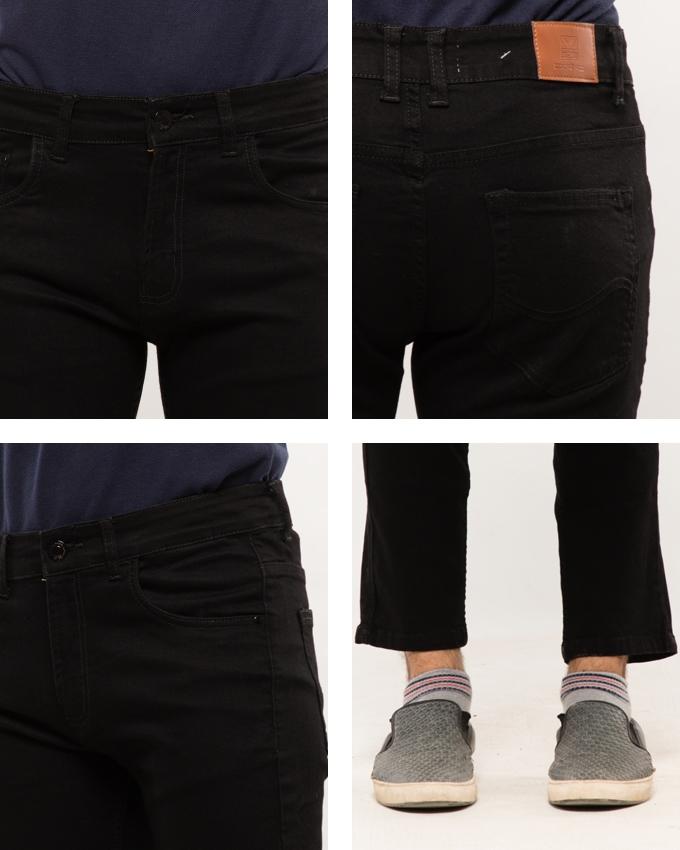 Black Plain Denim Jeans