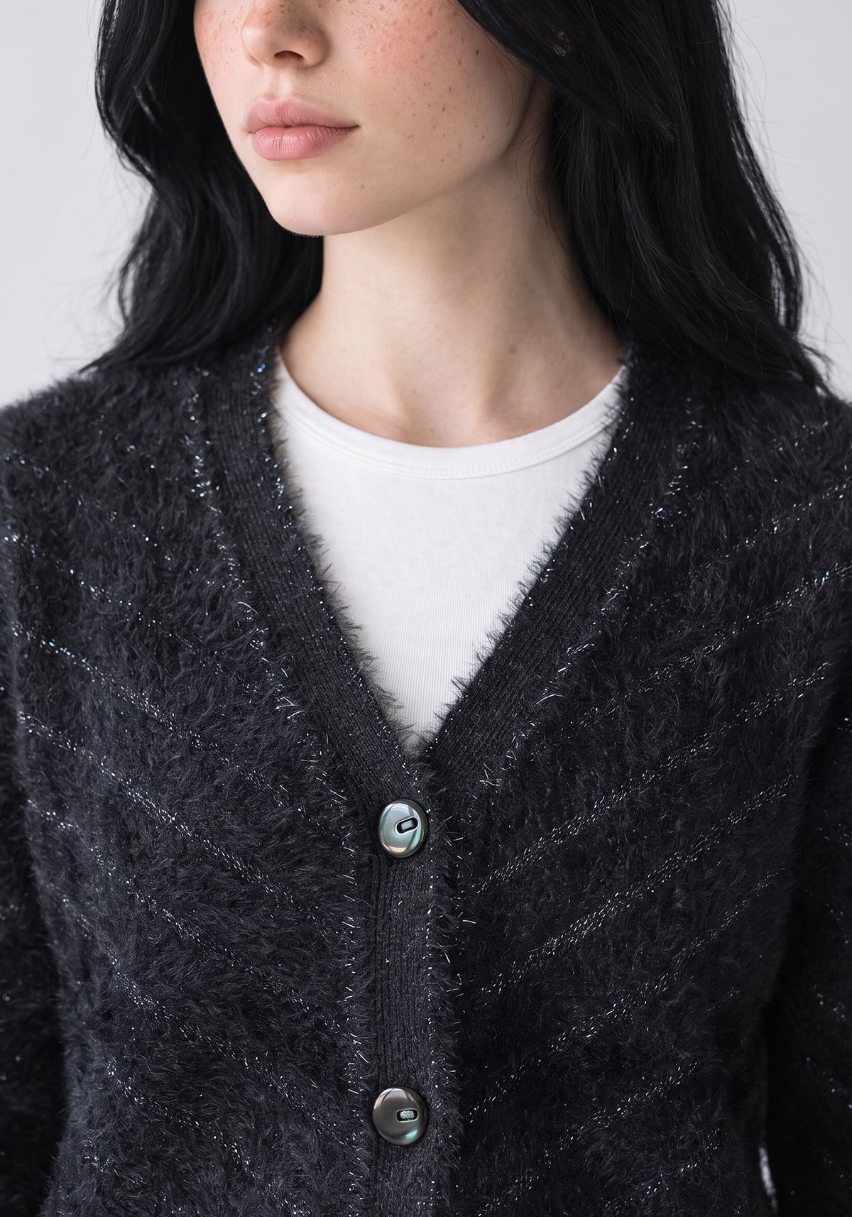 Soft Acrylic Wool Black Coat