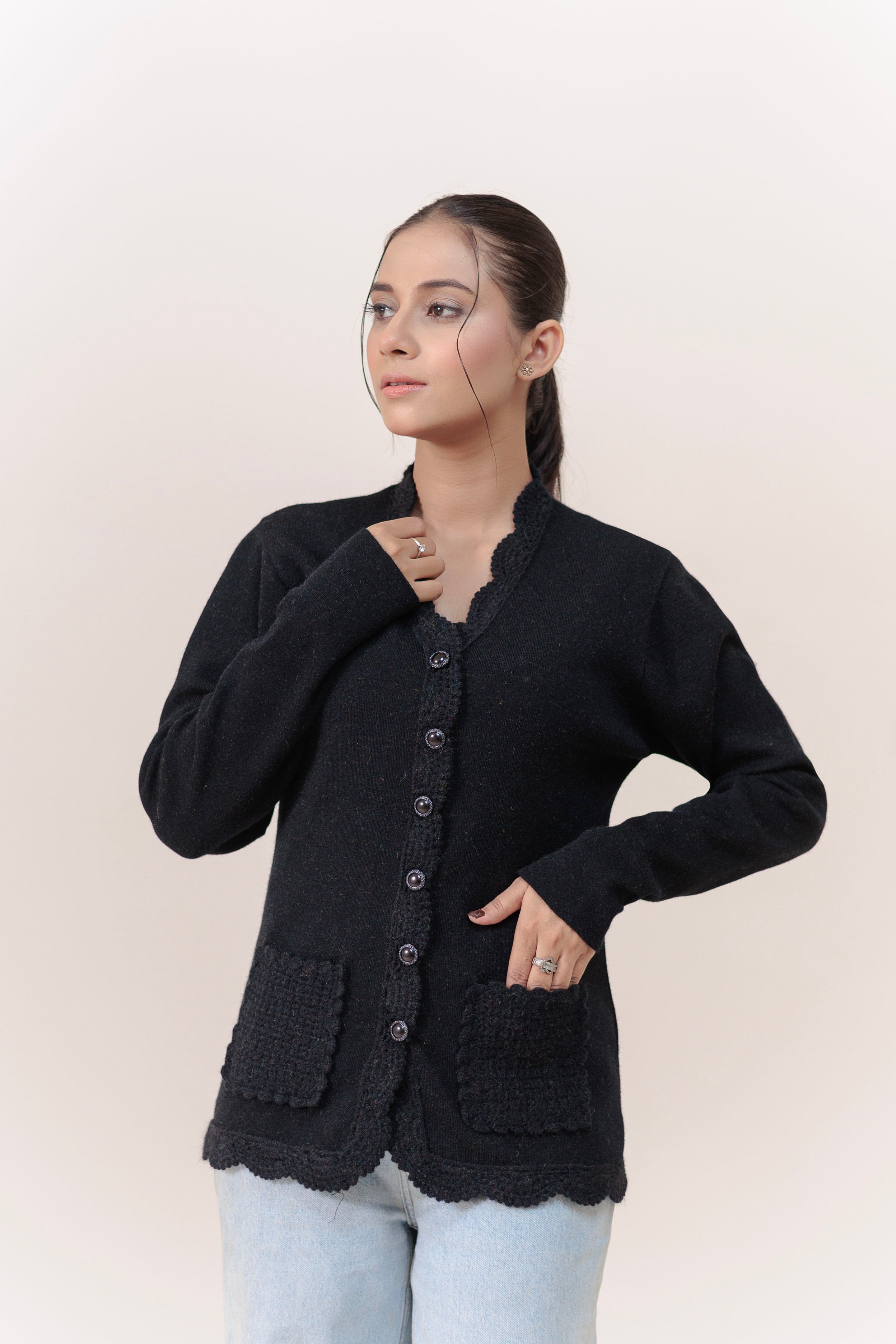Soft Acrylic Wool Cardigan