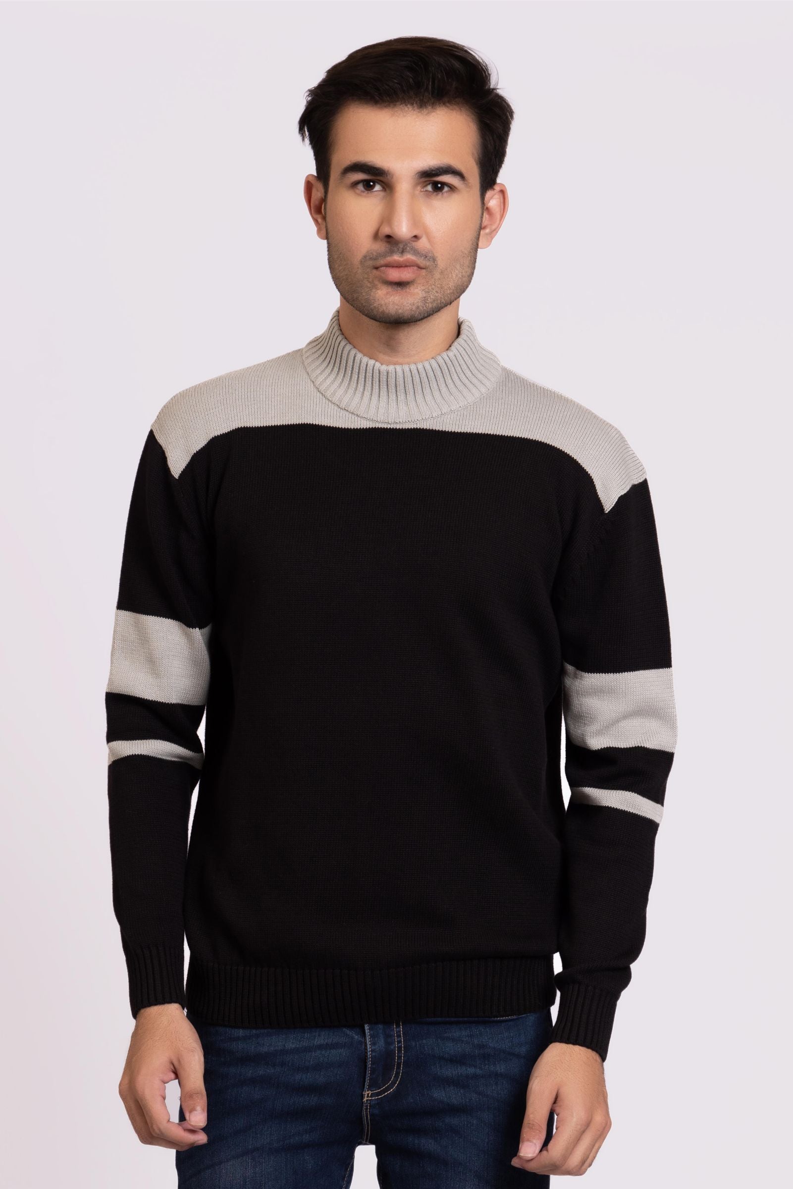 Cotton Mock Neck Sweater