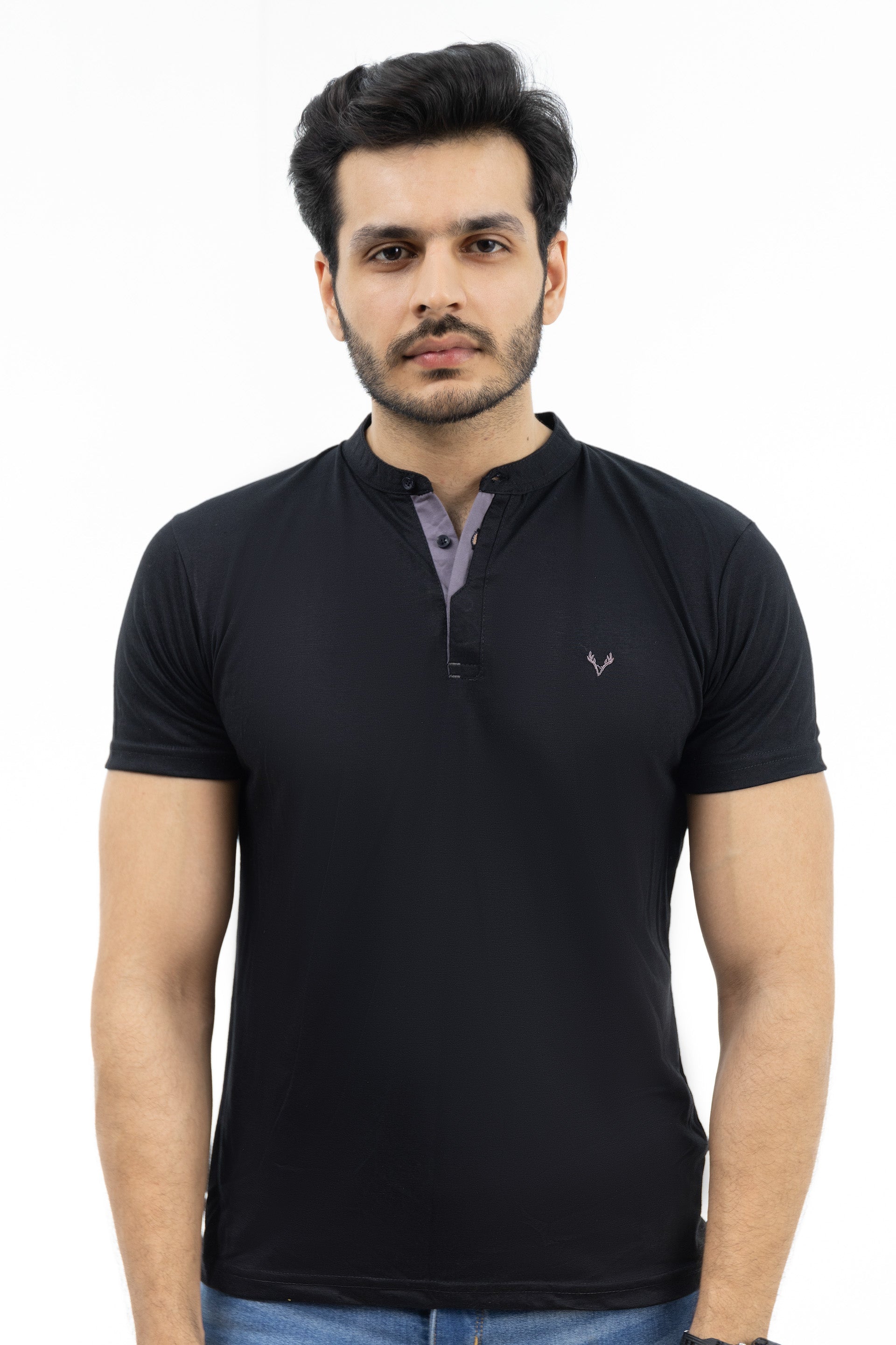 100% Cotton Henley T-shirt