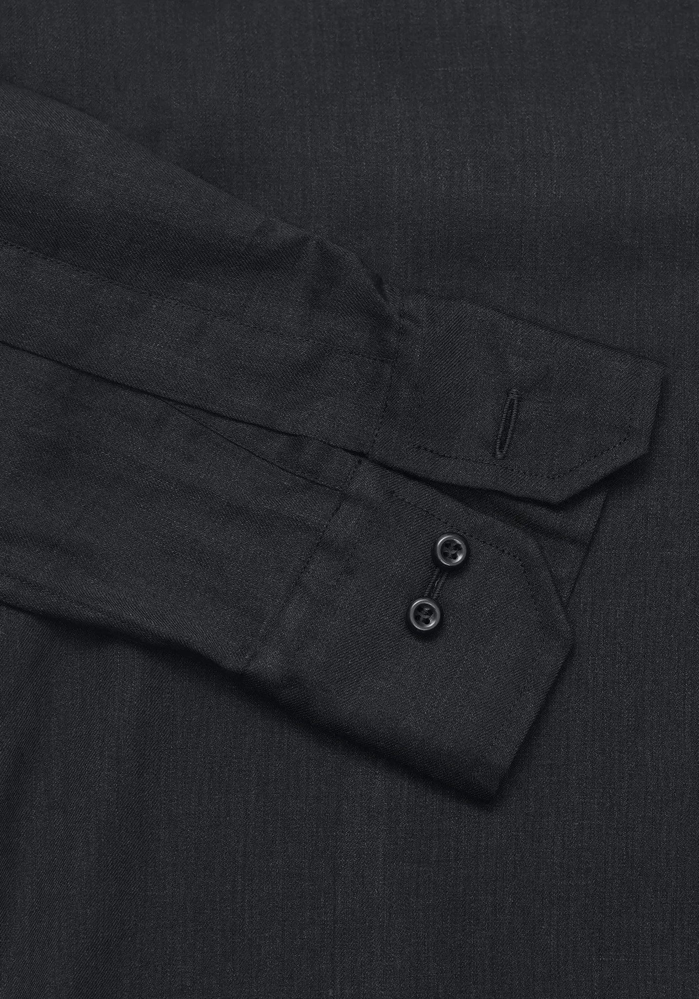 Linen Black Plain Formal Shirt