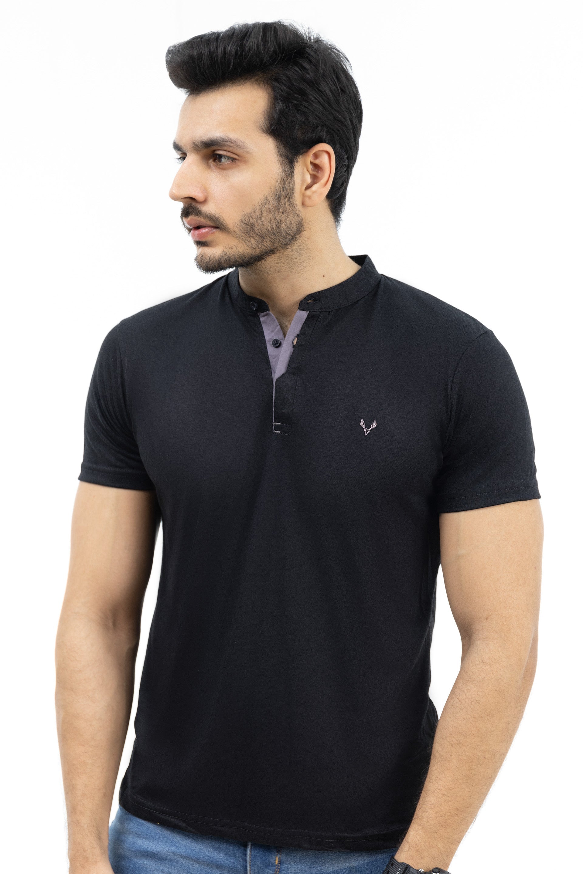 100% Cotton Henley T-shirt