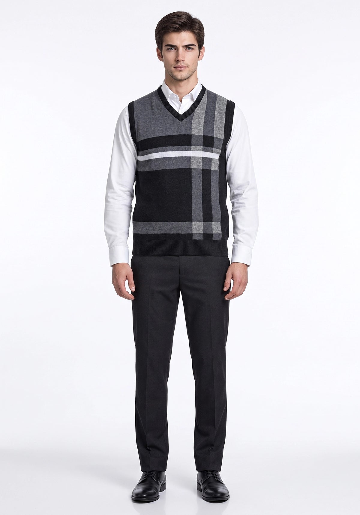 100% Lambswool Black Sleeveless