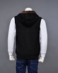 Soft Acrylic Wool Sleeveless Zipper Sweater
