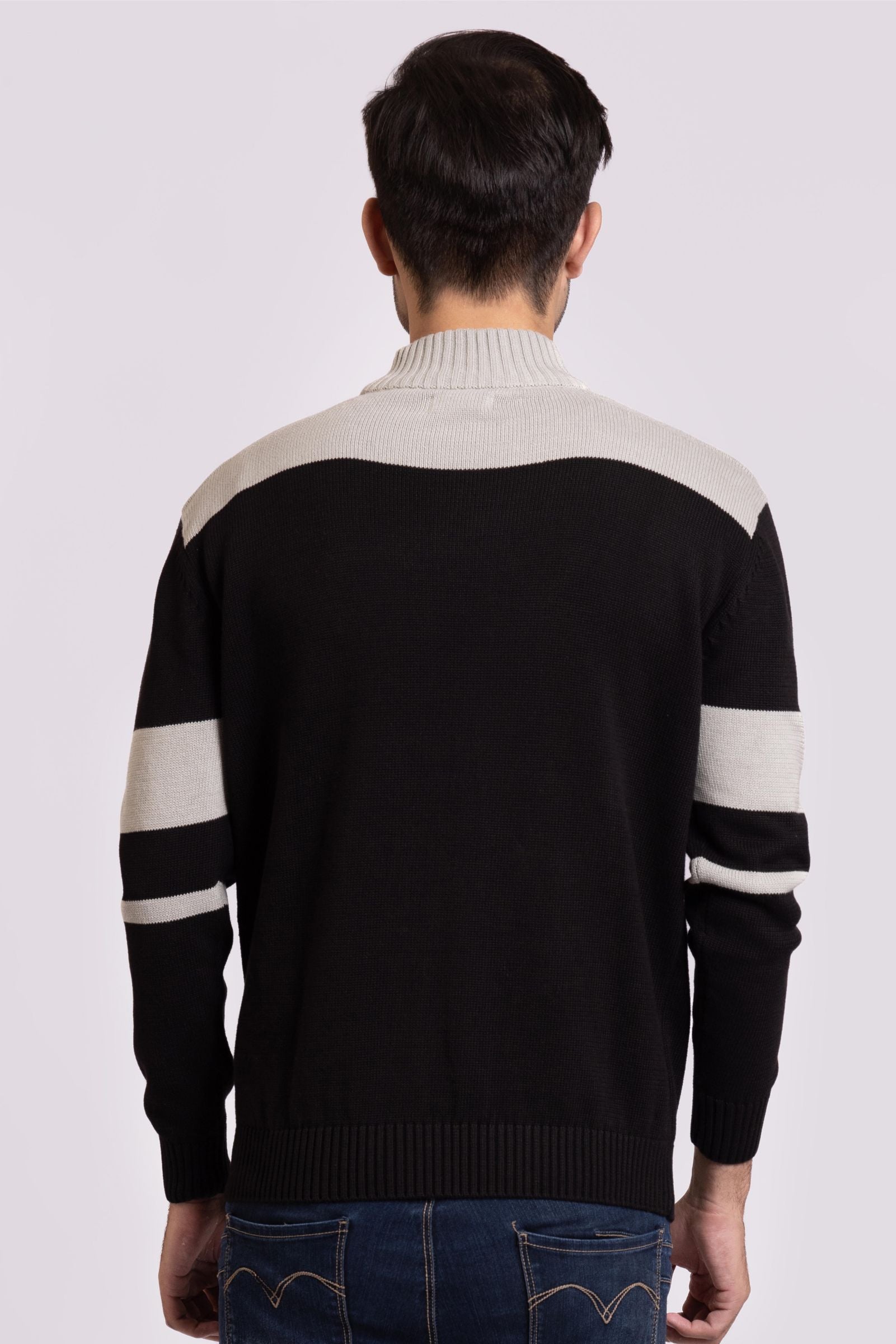 Cotton Mock Neck Sweater