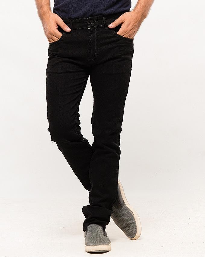 Black Plain Denim Jeans