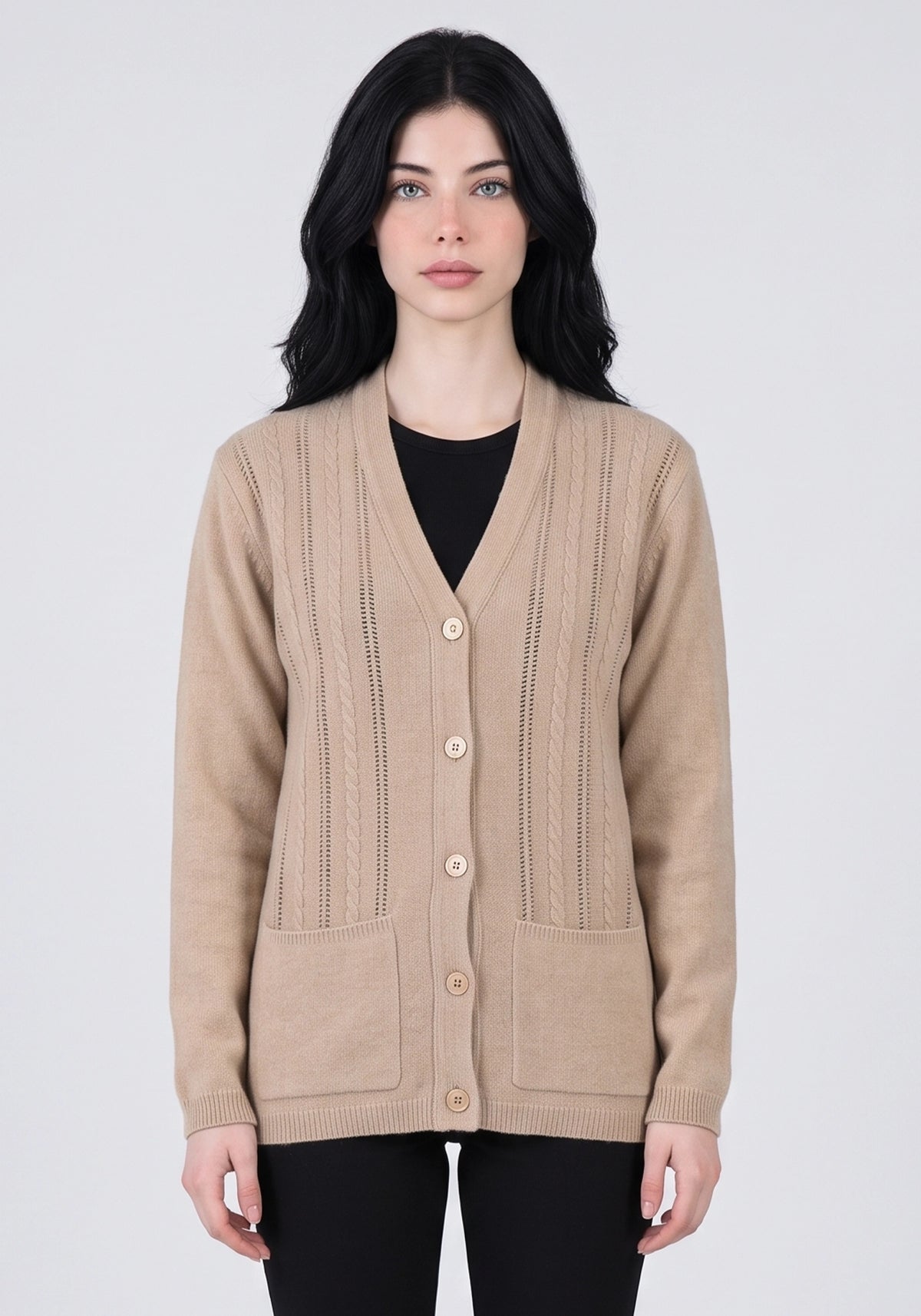 100% Lambswool Blondi Lt Savana Cardigan