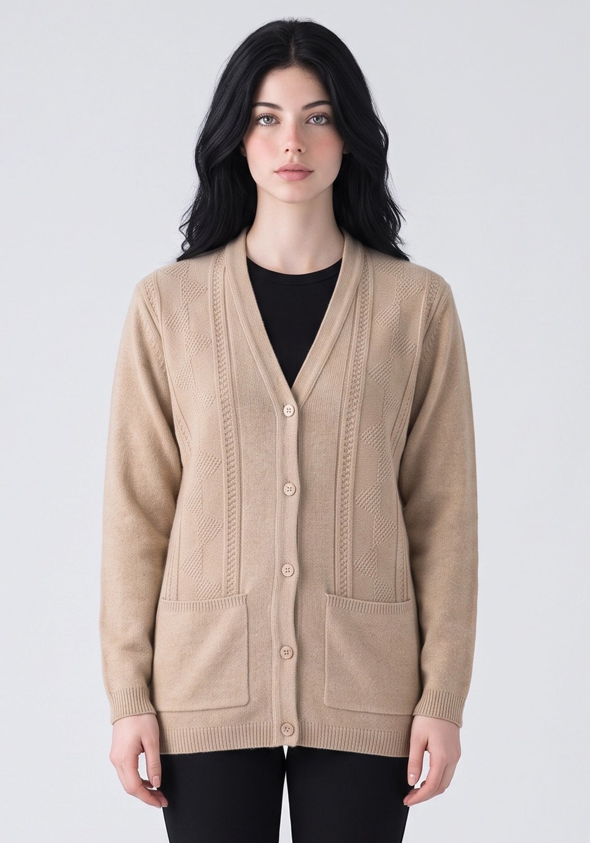 100% Lambswool Blondi Lt Savana Cardigan