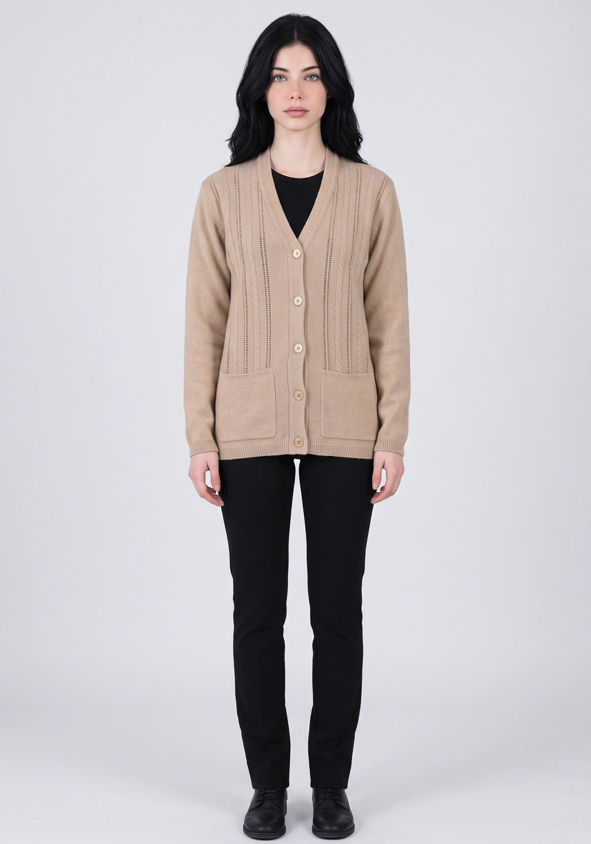 100% Lambswool Blondi Lt Savana Cardigan