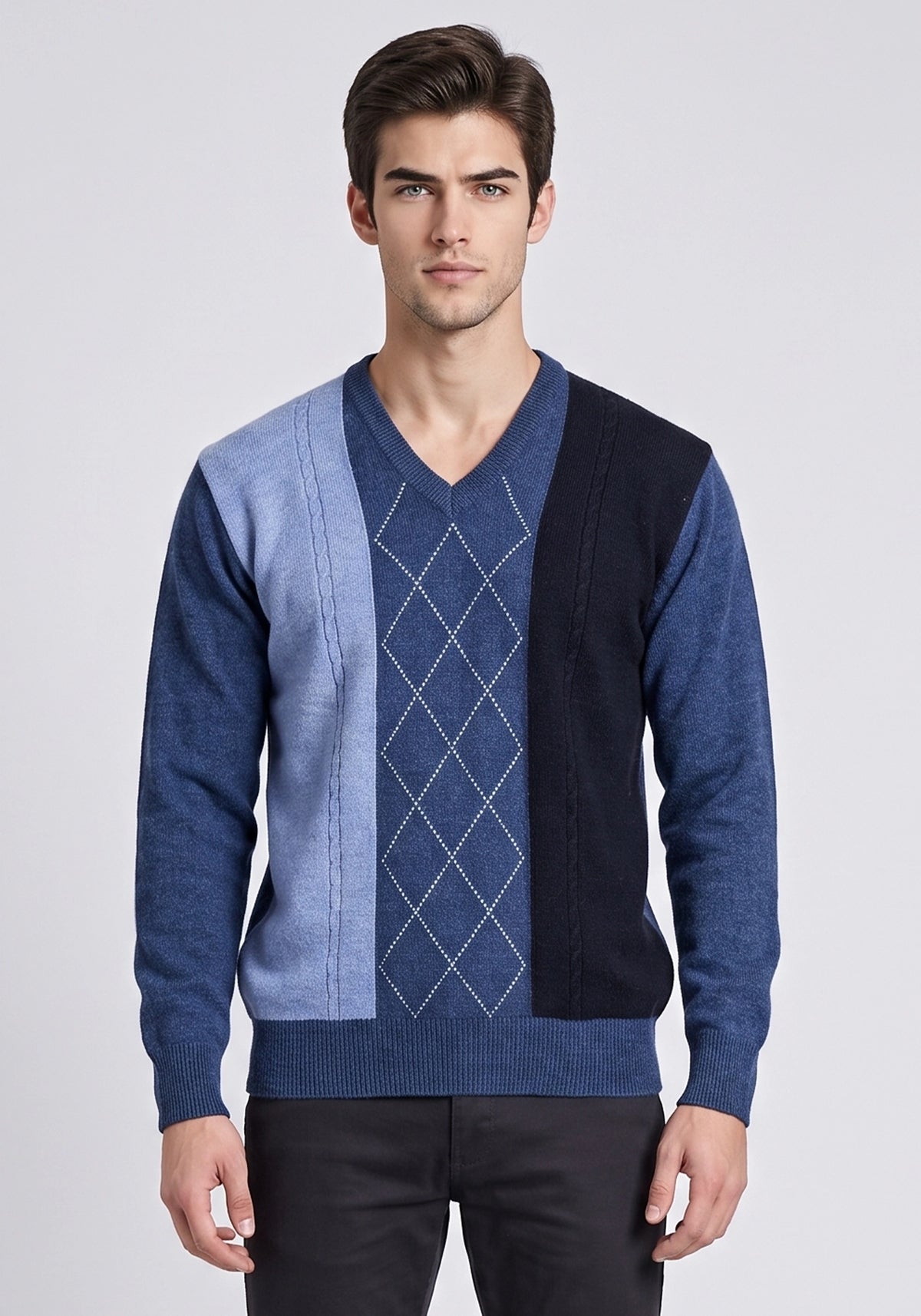 100% Lambswool Blue Pullover