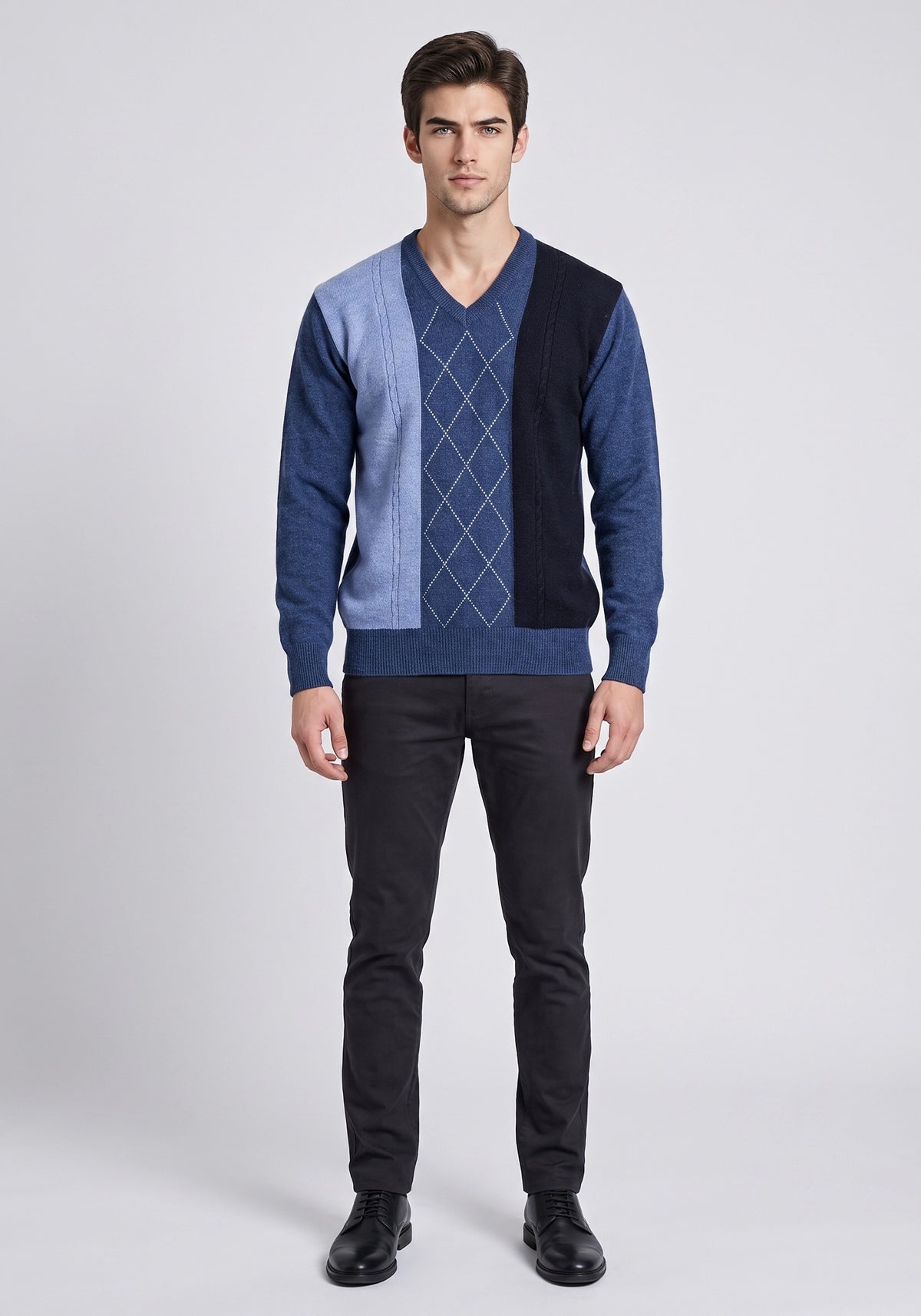 100% Lambswool Blue Pullover