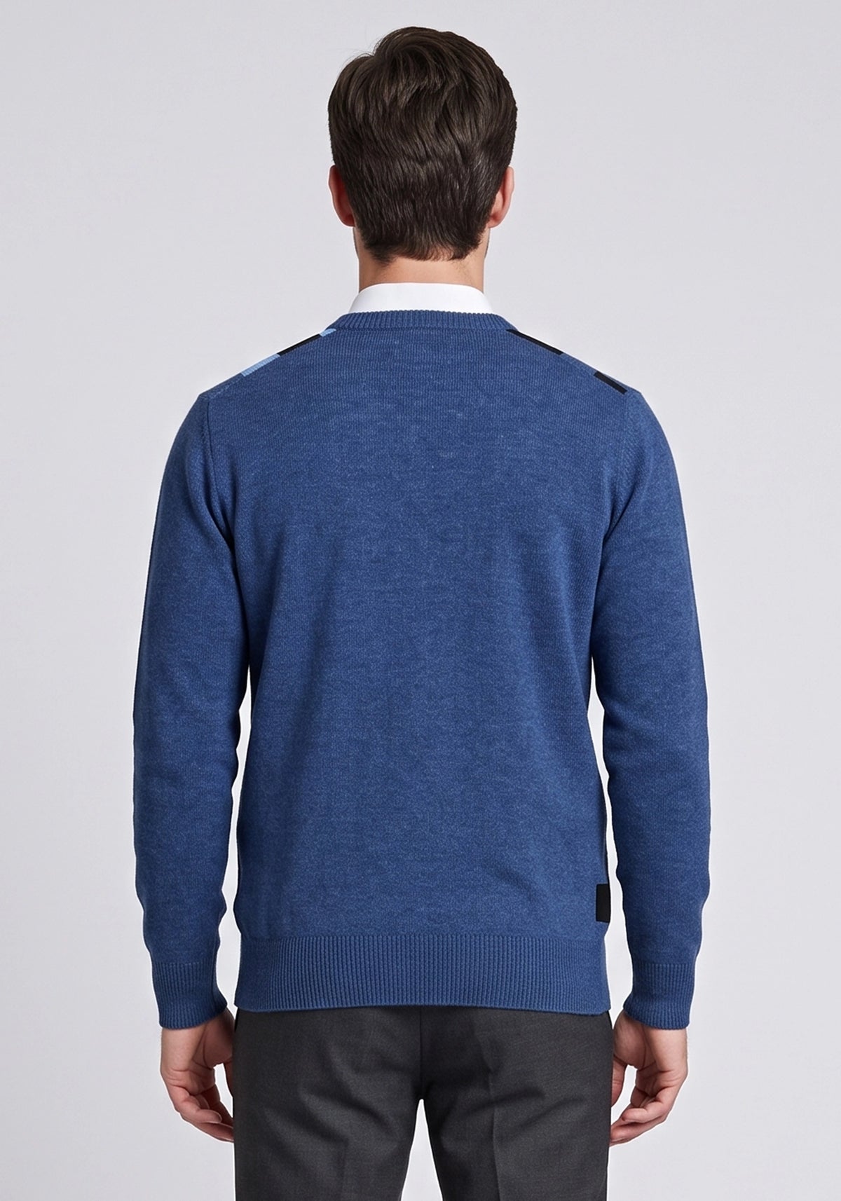 100% Lambswool Blue Pullover