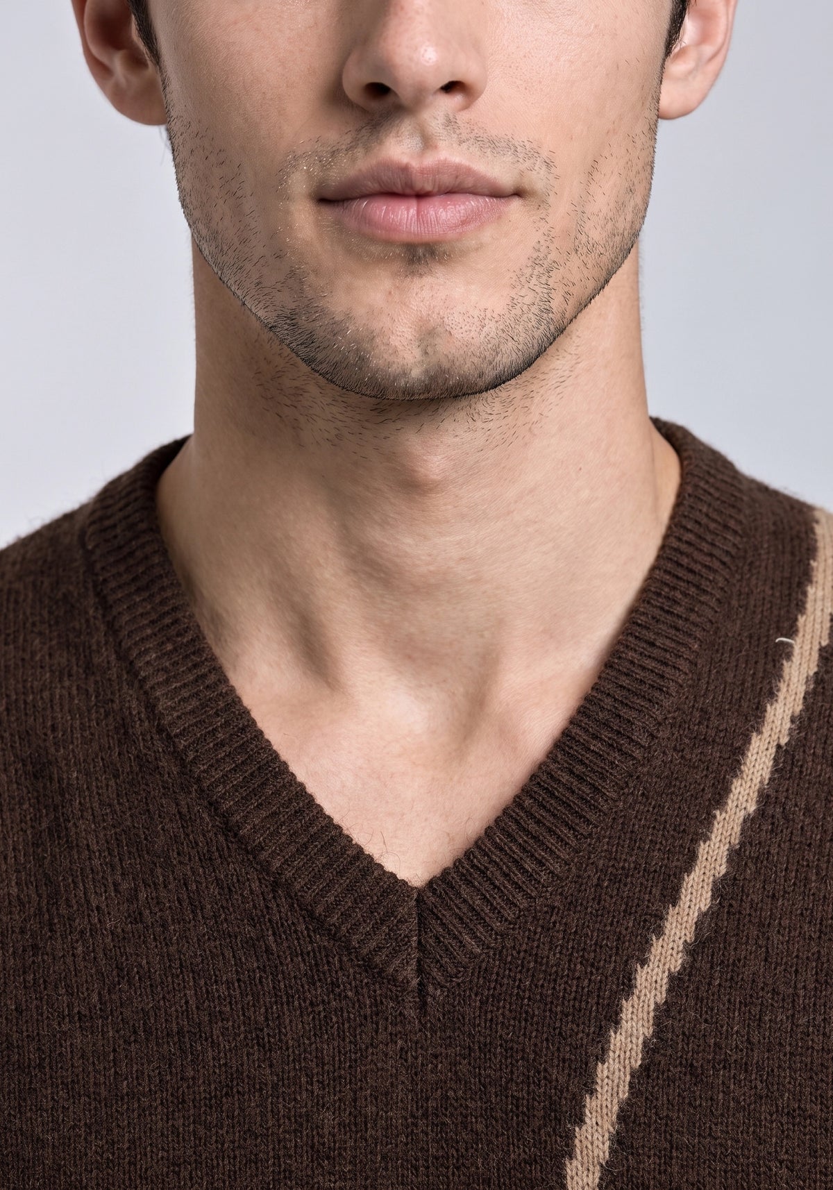 100% Lambswool Brown Pullover