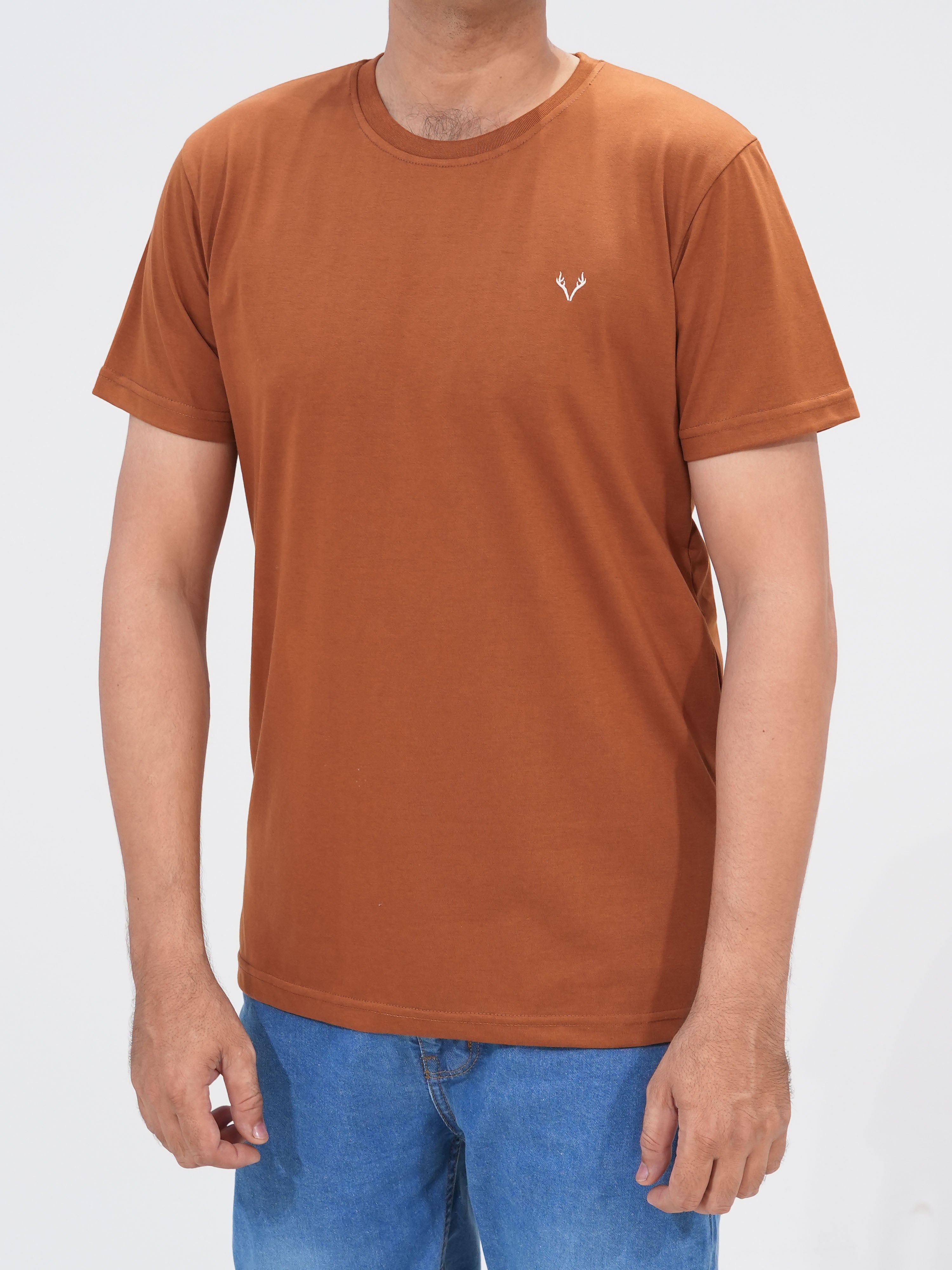 100% Cotton Plain Round Neck T-Shirt