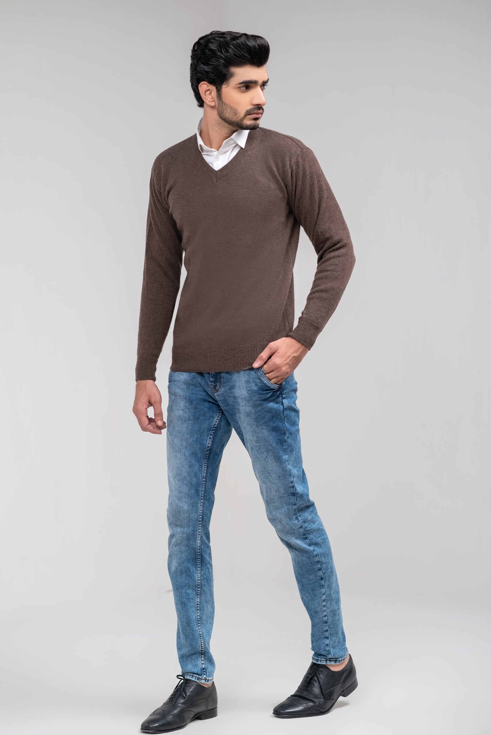 100% Lambswool Plain Pullover