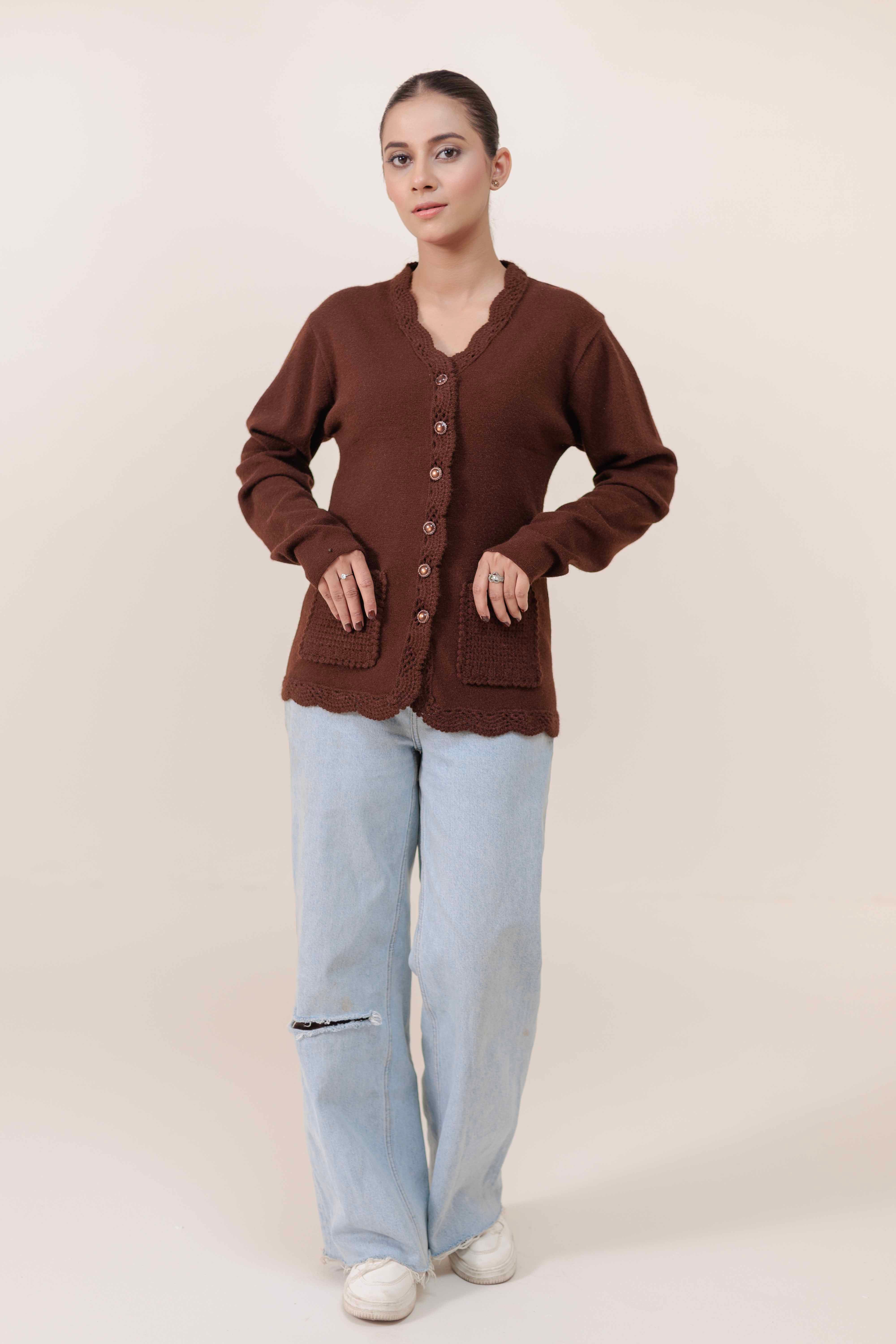 Soft Acrylic Wool Cardigan