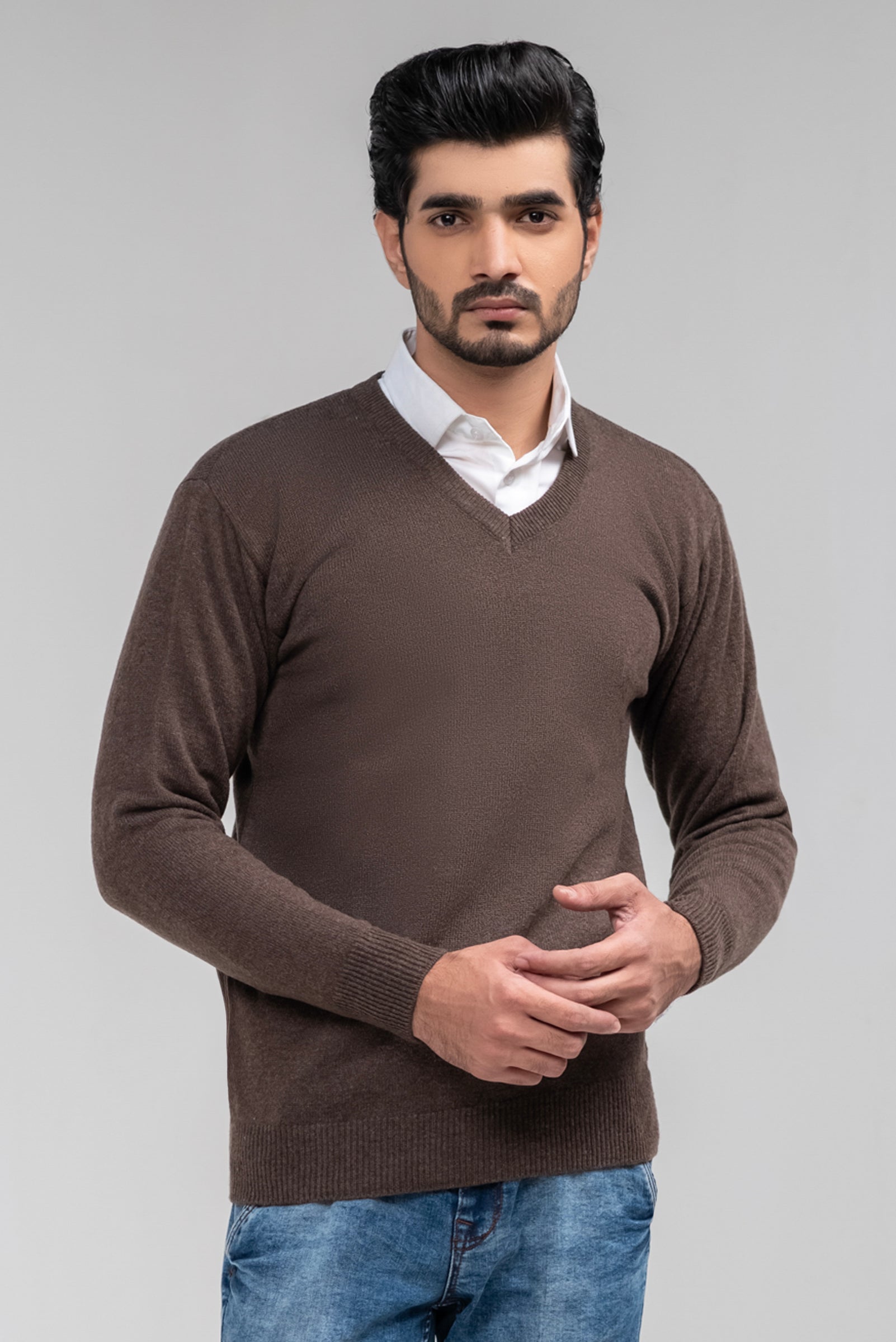 100% Lambswool Plain Pullover