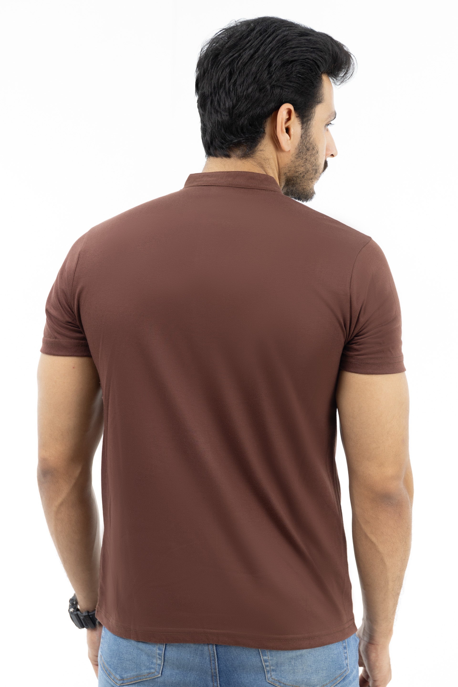 100% Cotton Henley T-Shirt