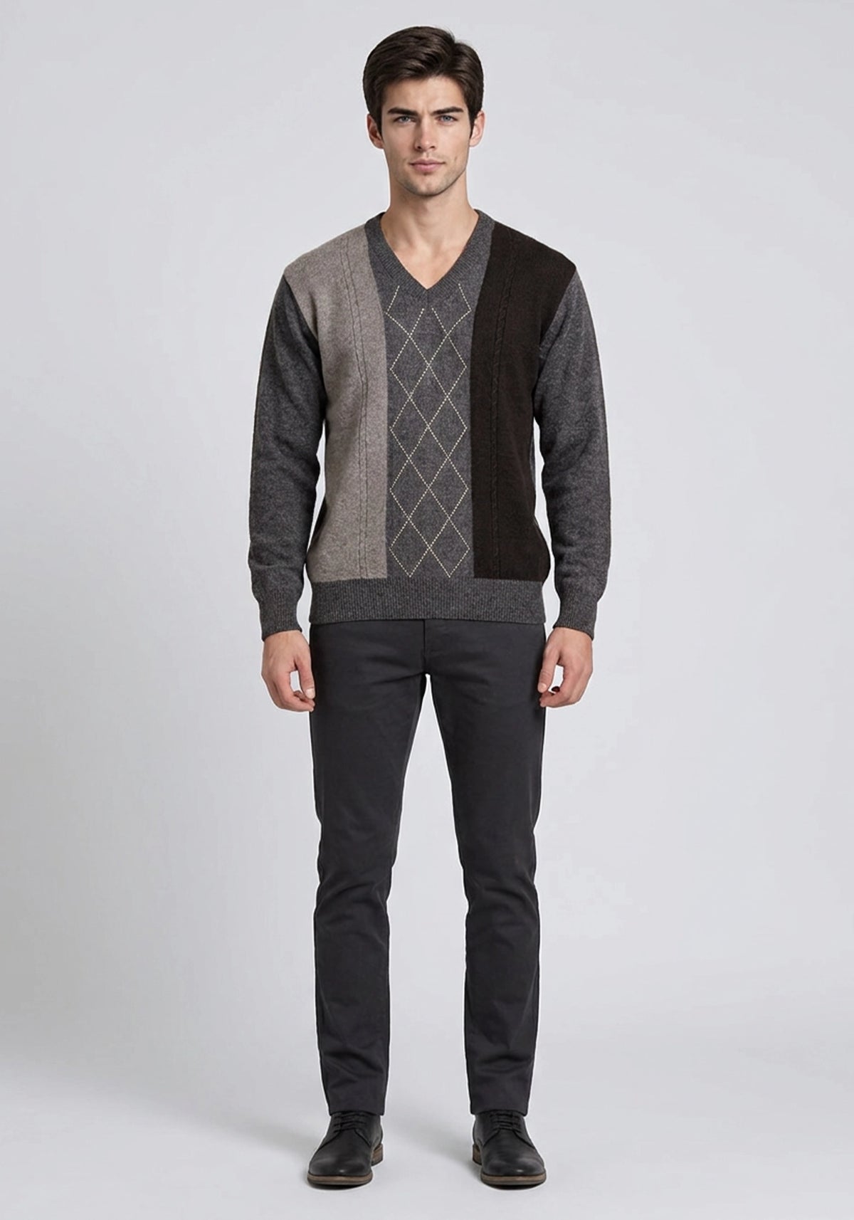 100% Lambswool Brown Pullover