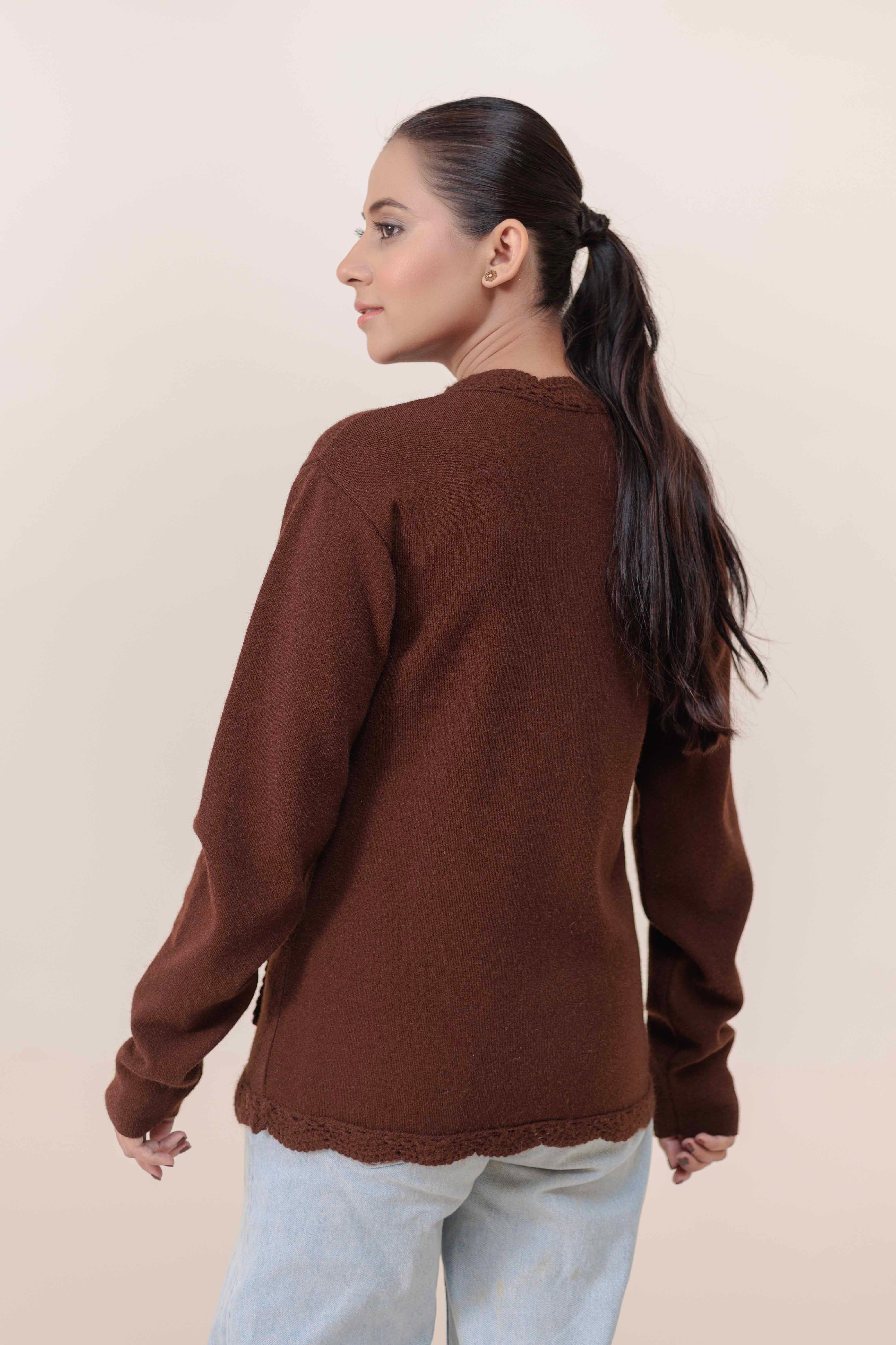 Soft Acrylic Wool Cardigan