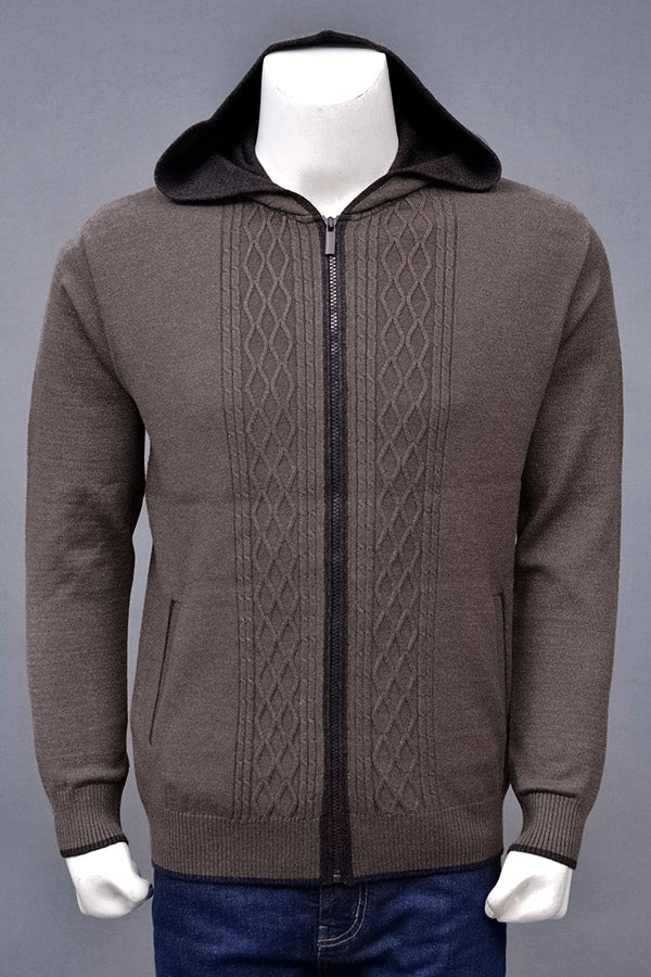Soft Acrylic Wool Zipper Sweater