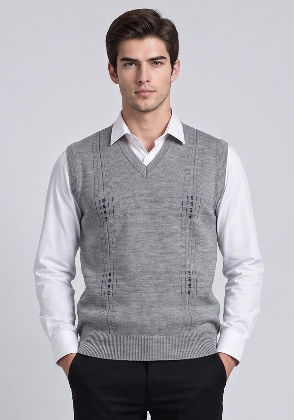 Wool Blend Camel Mix Sleeveless