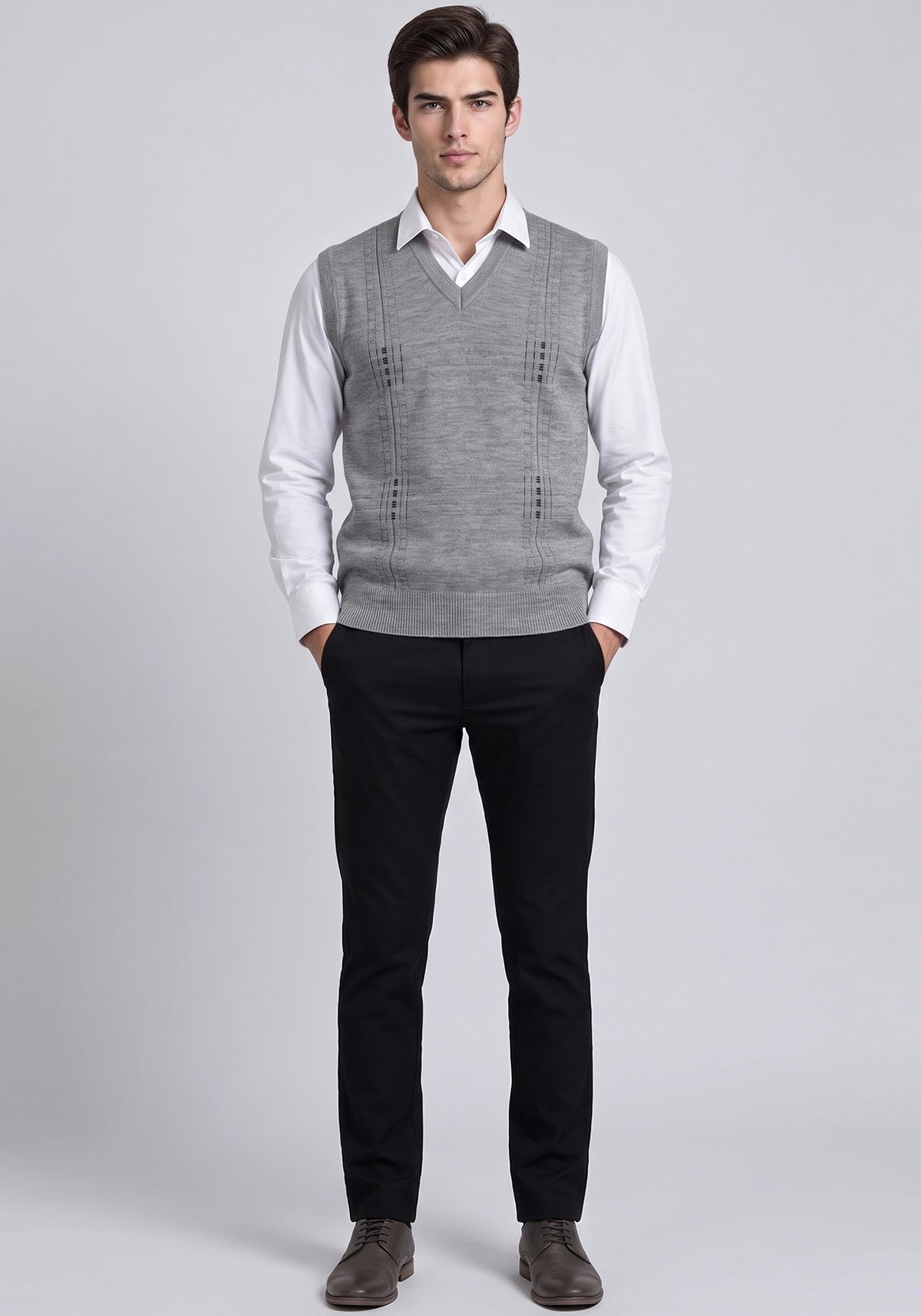 Wool Blend Camel Mix Sleeveless