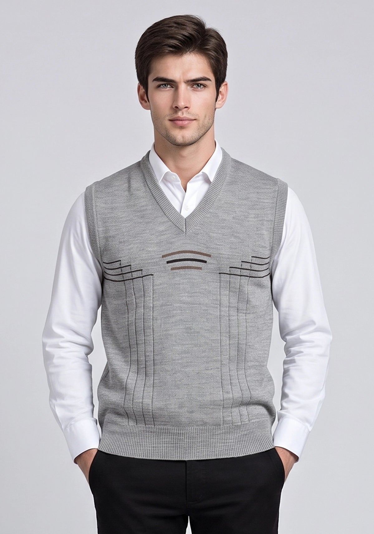 Wool Blend Camel Mix Sleeveless