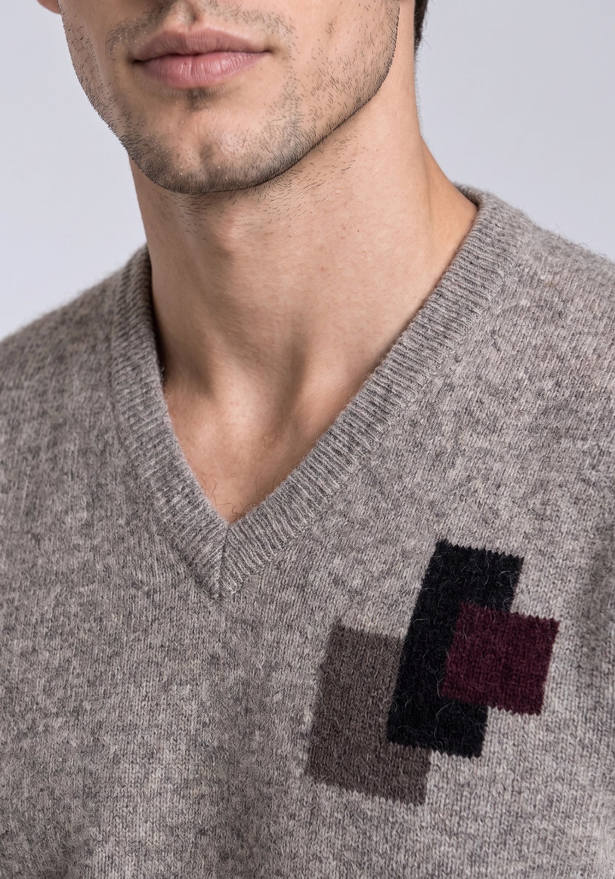 100% Lambswool Camel Mix Pullover
