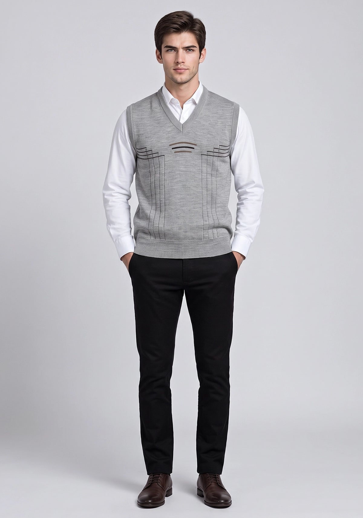 Wool Blend Camel Mix Sleeveless