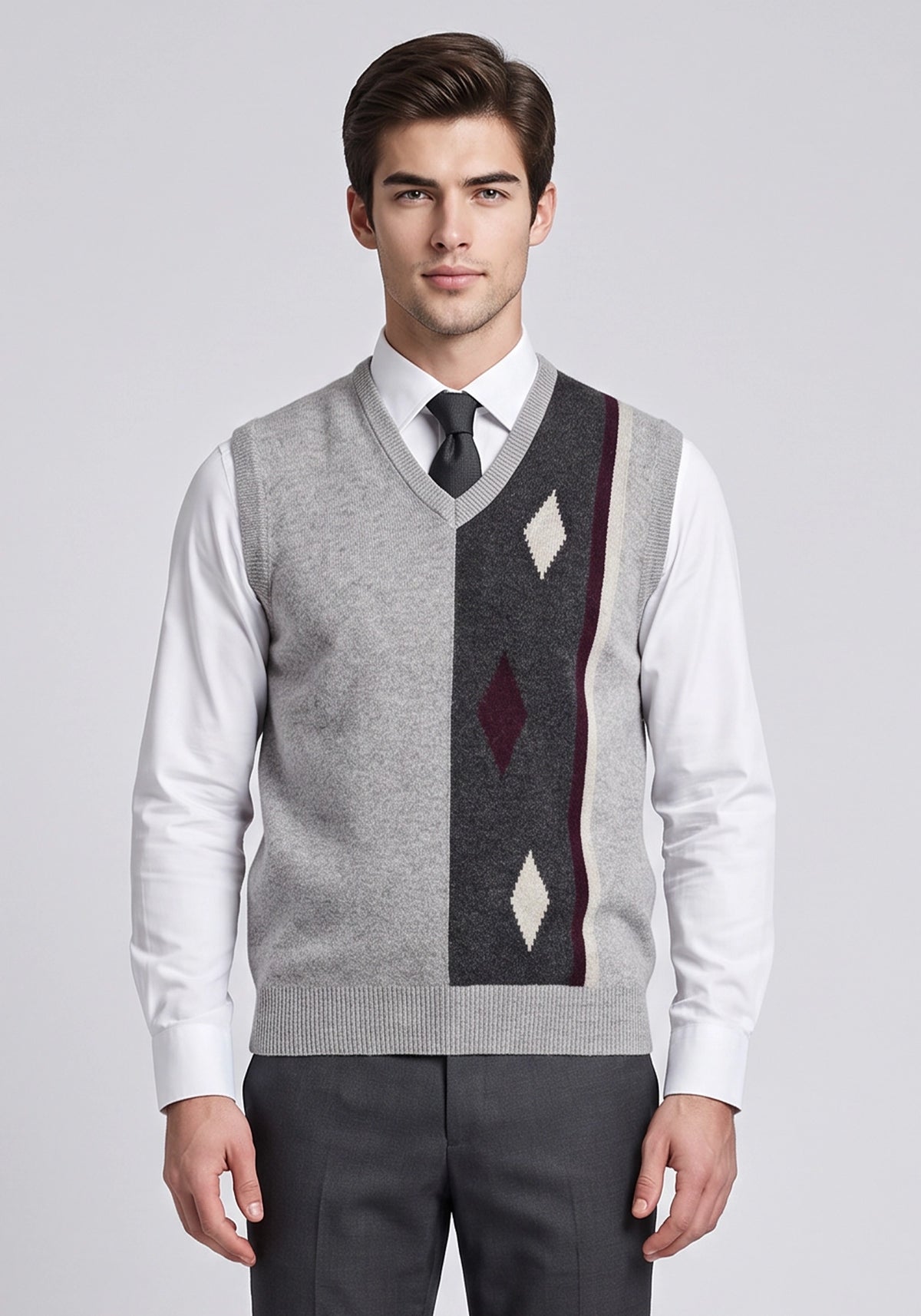 100% Lambswool Camel Mix Sleeveless