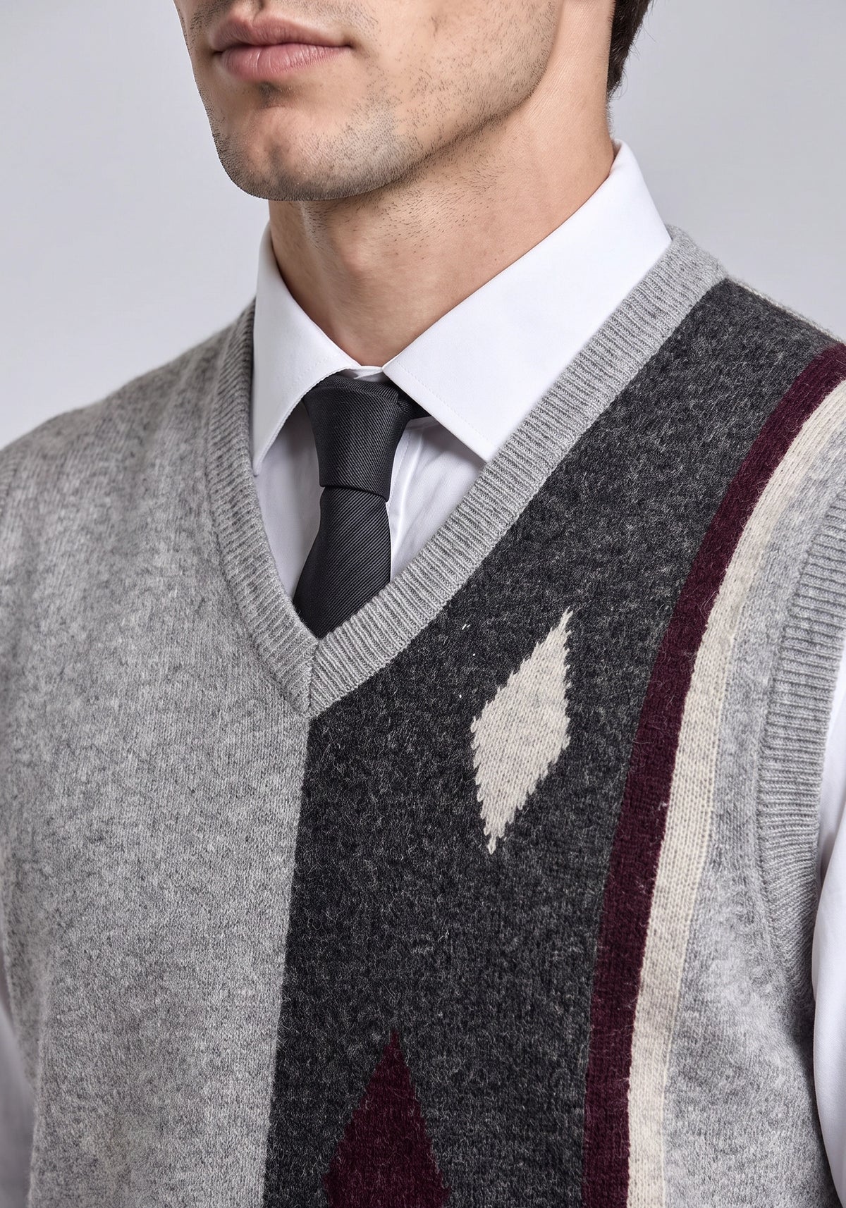 100% Lambswool Camel Mix Sleeveless