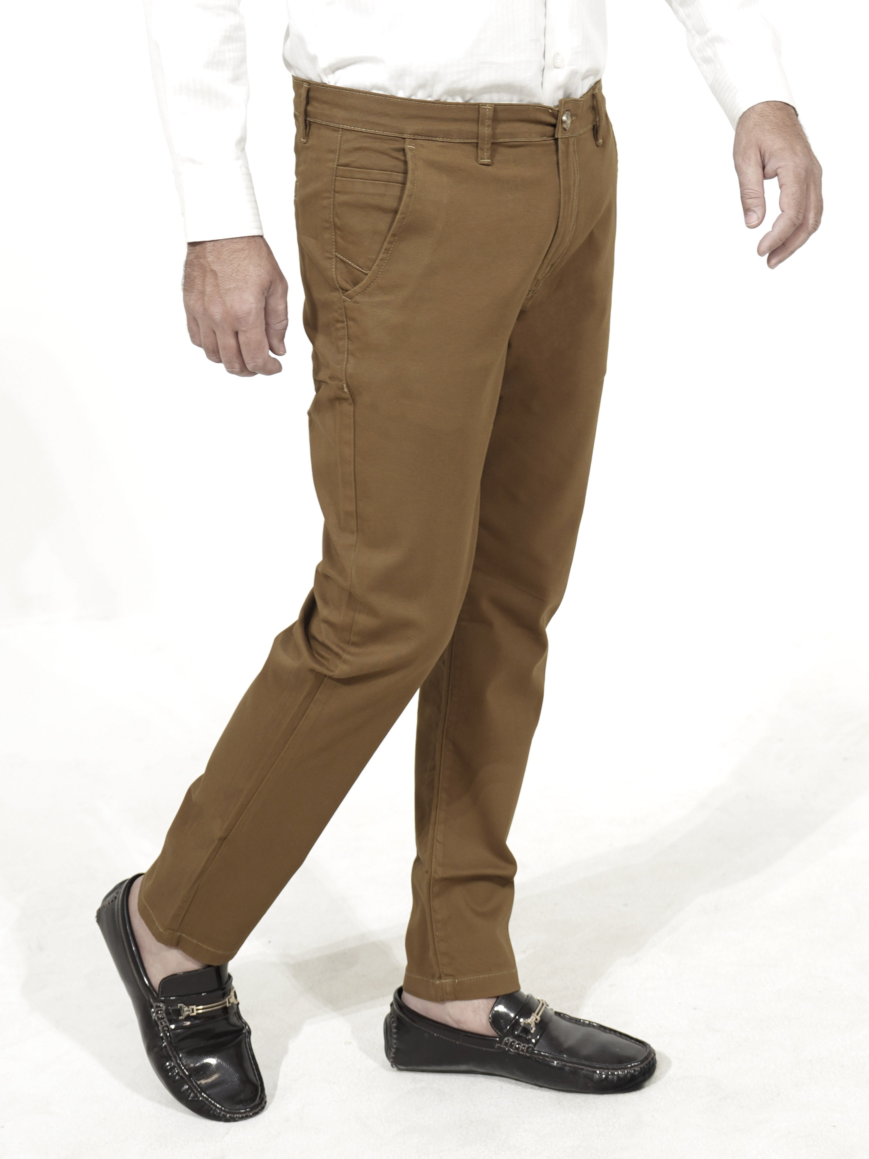 100% Cotton Camel Khaki Chino
