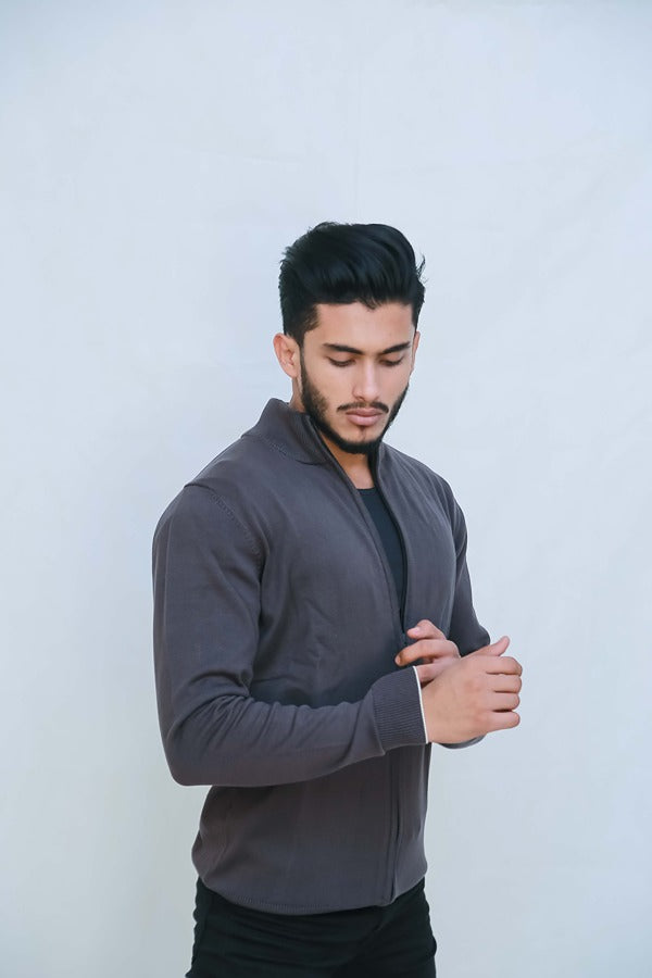 Cotton Zipper w/Back Stripe
