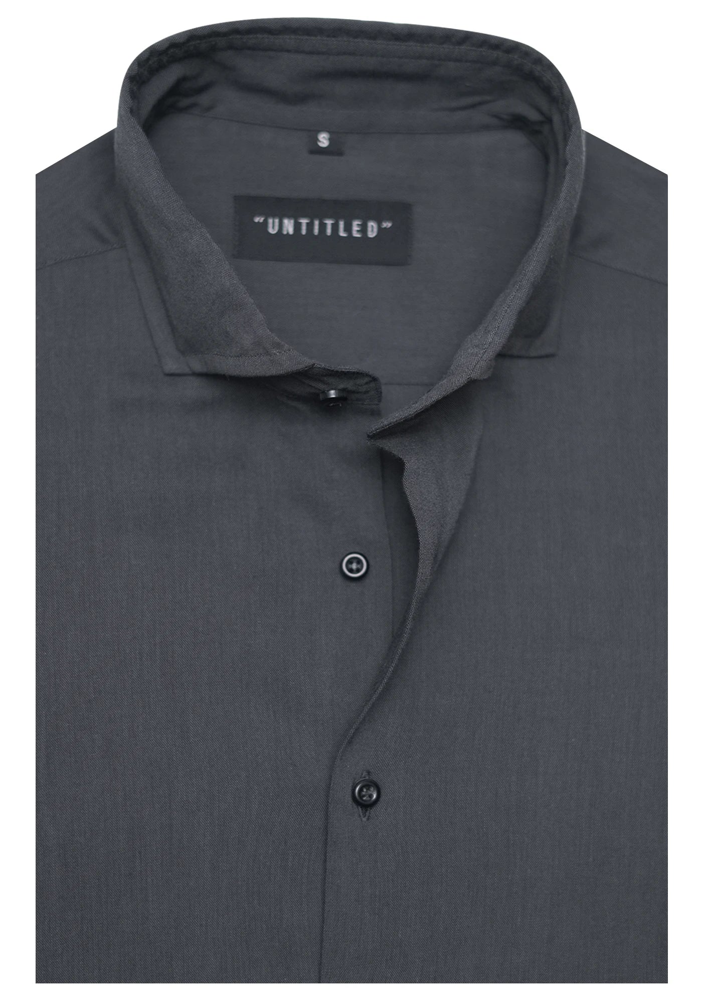 Linen Charcoal GreyPlain Formal Shirt