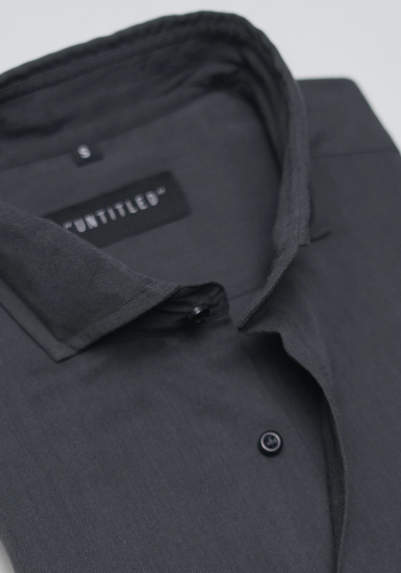 Linen Charcoal GreyPlain Formal Shirt