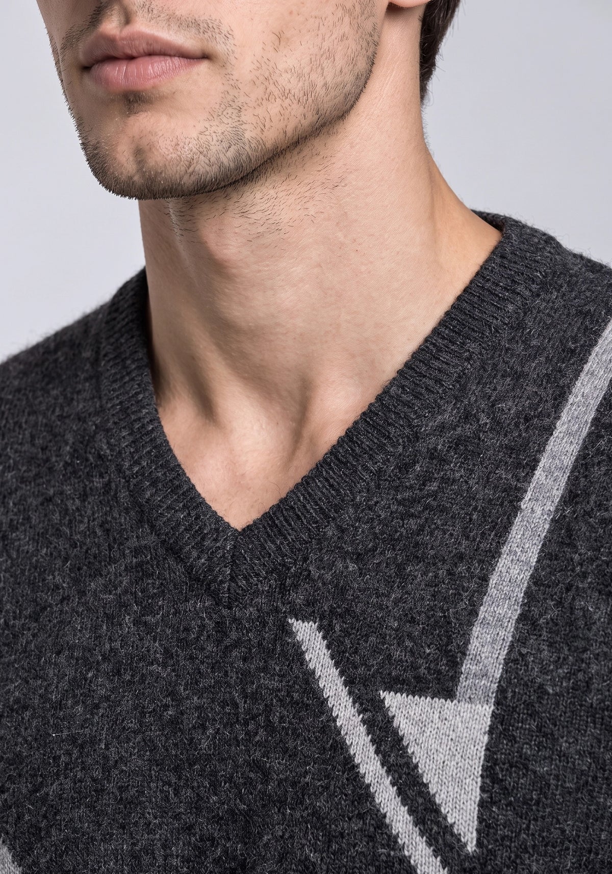 100% Lambswool Charcoal Pullover