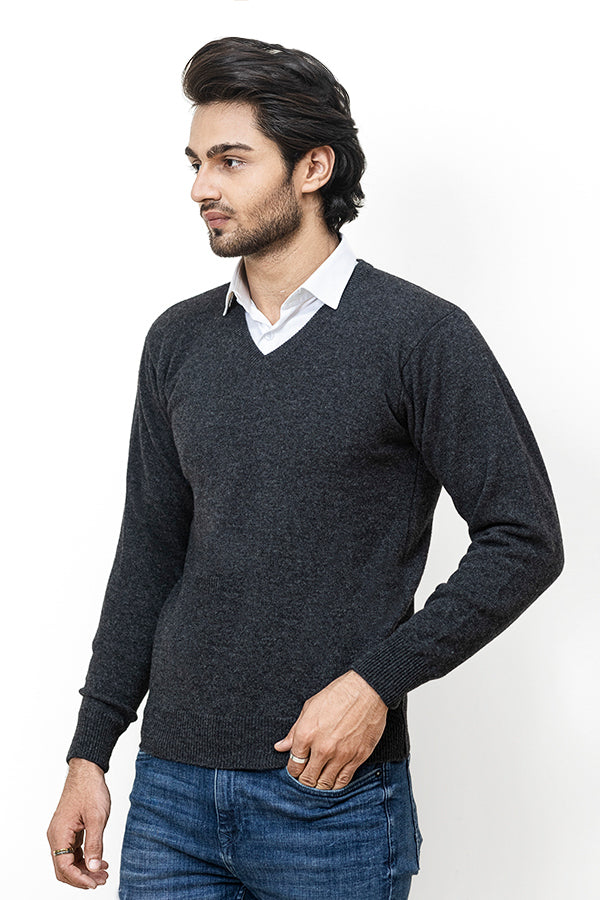 100% Lambswool Plain Pullover