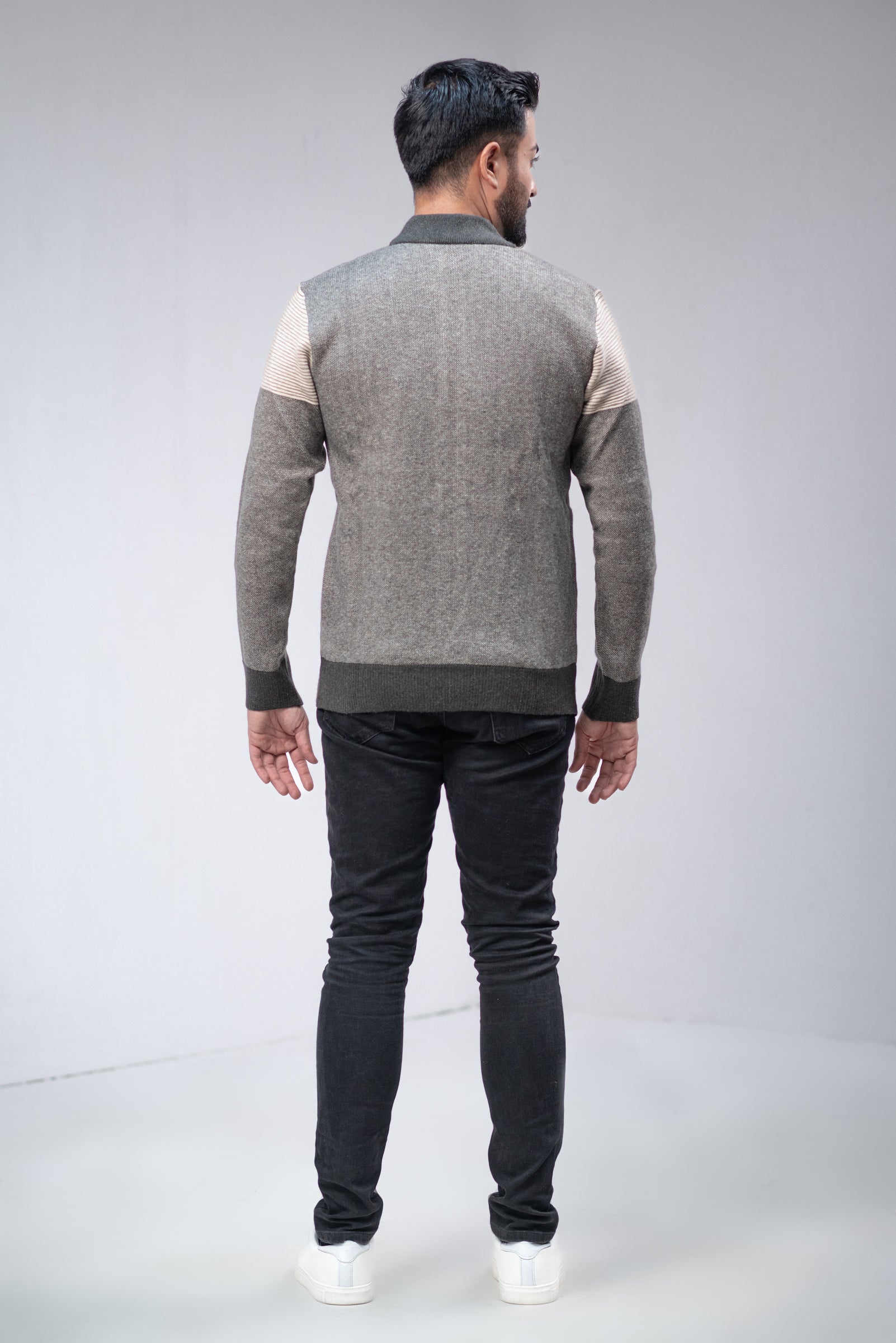 Soft Acrylic Wool Zipper Sweater