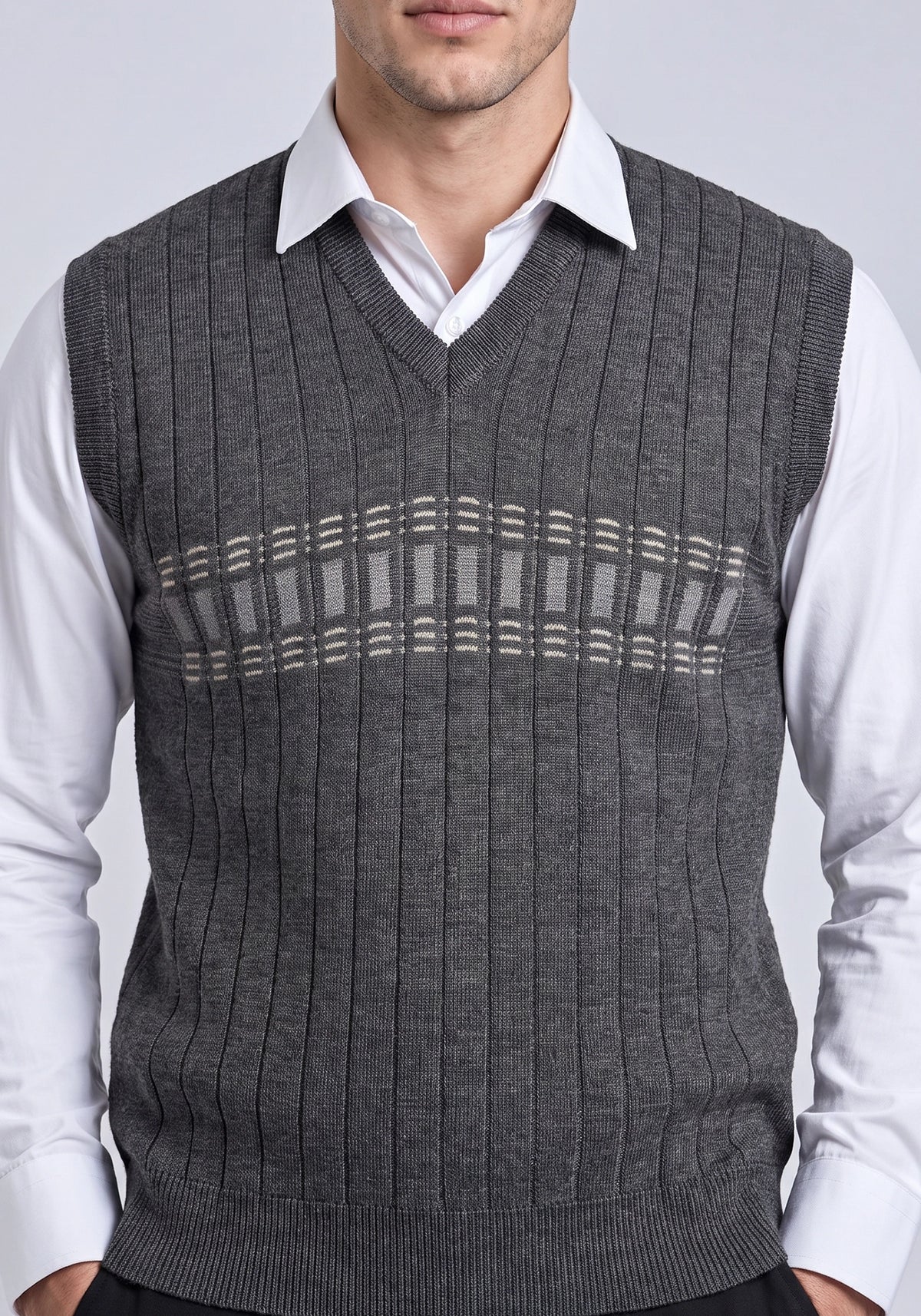 Wool Blend Charcoal Sleeveless